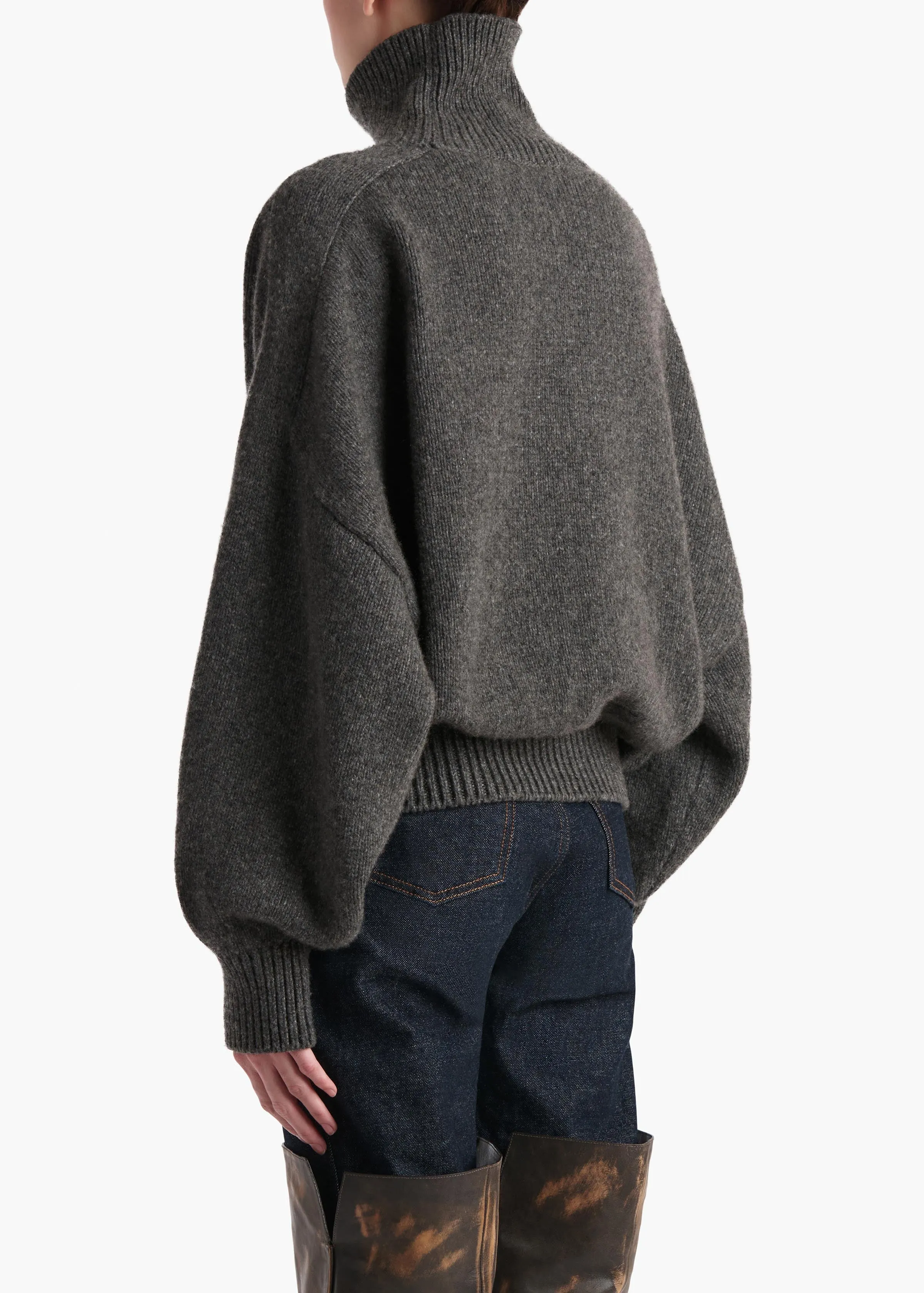 Willem Sweater in Stone sold by KHAITE product image thumbnail 4