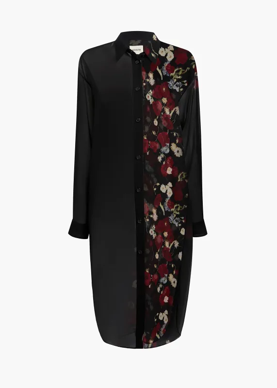 Gloria Dress in Black and Red sold by KHAITE