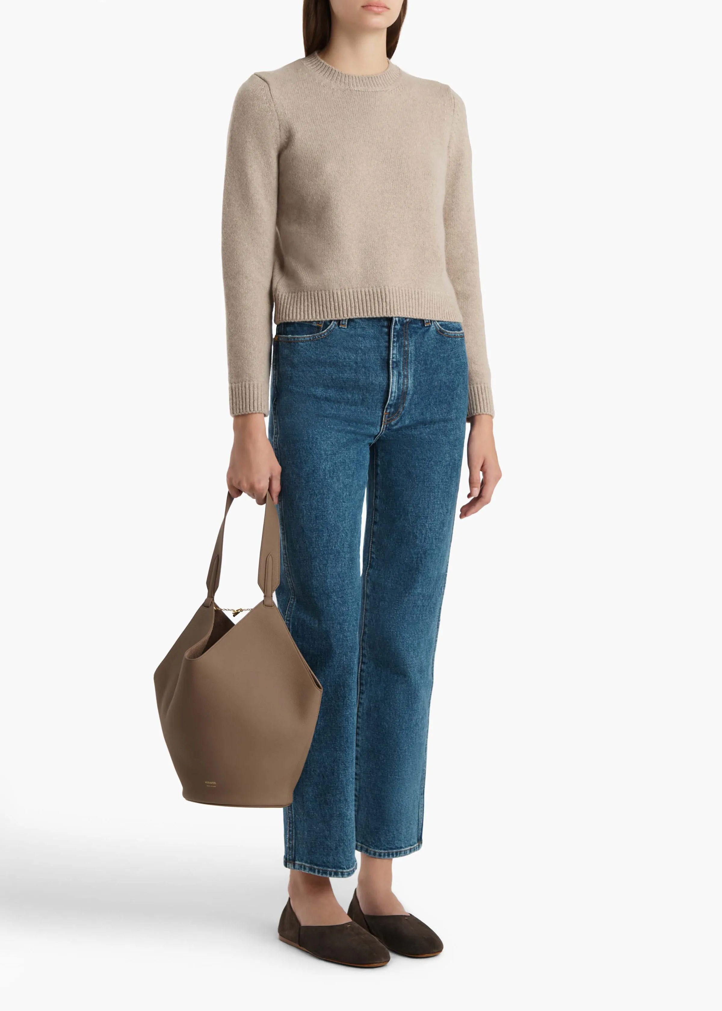 Leta Sweater in Putty sold by KHAITE product image thumbnail 2