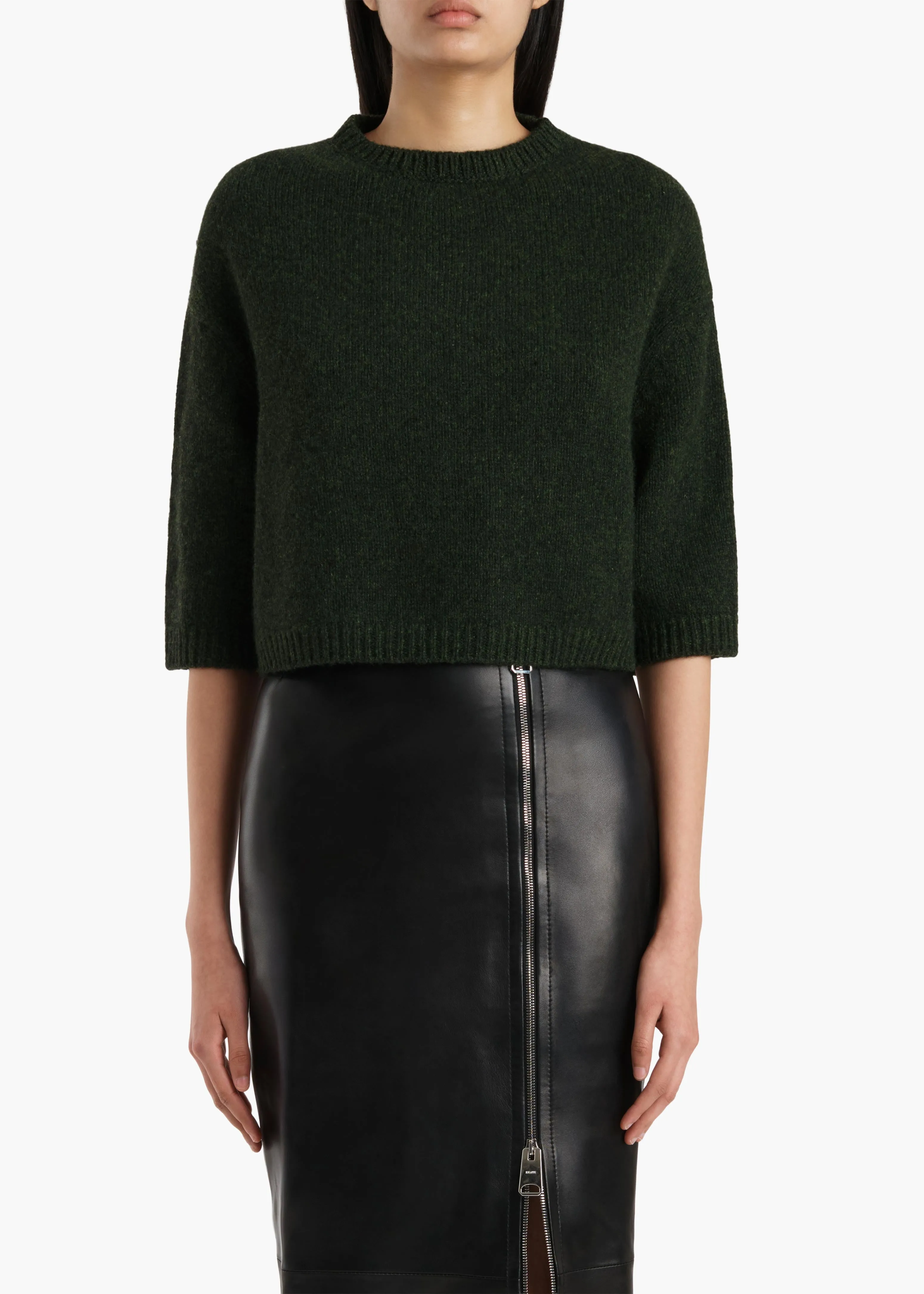 Sabina Sweater in Seaweed sold by KHAITE product image thumbnail 3