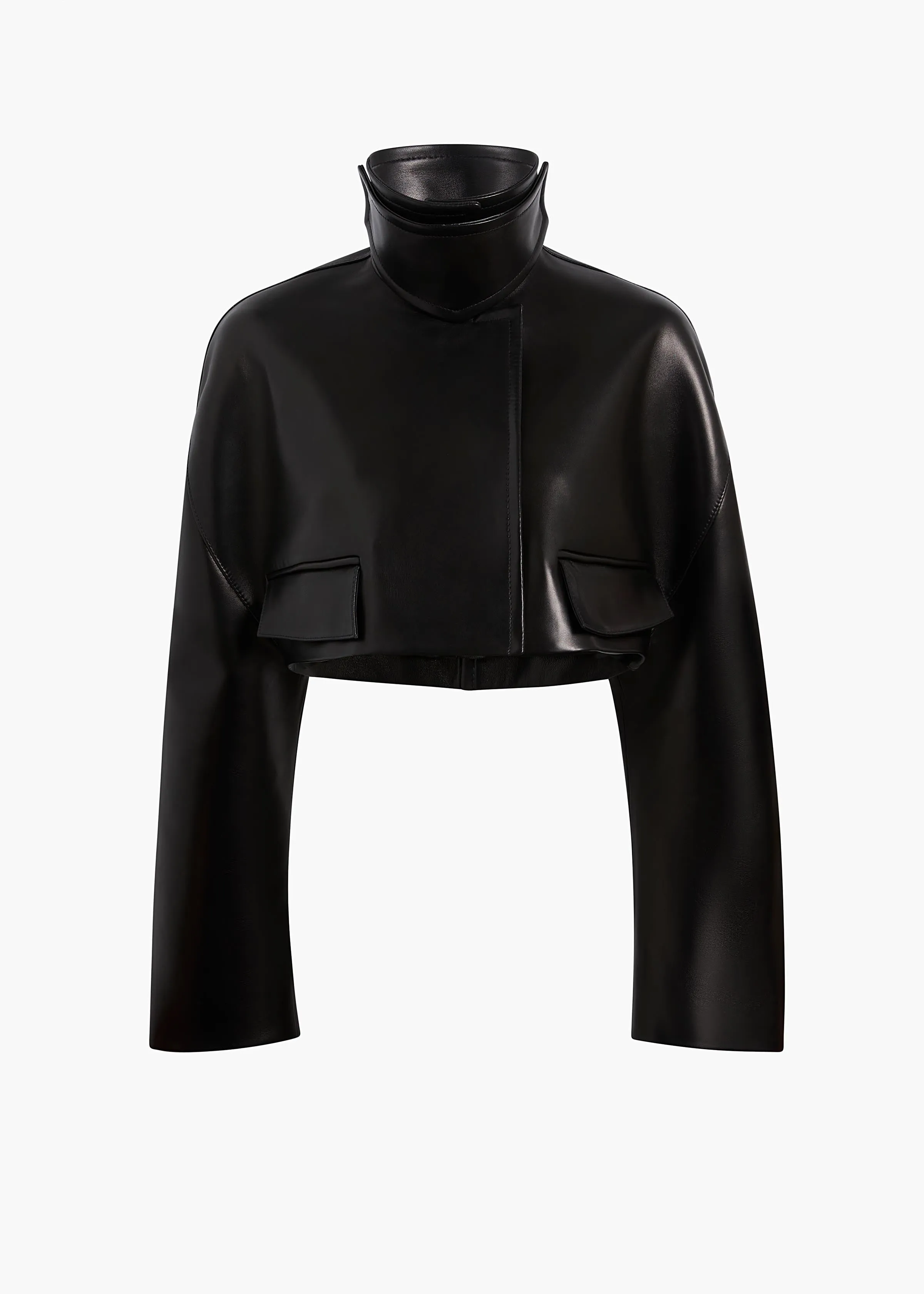 Rahm Jacket in Black Leather sold by KHAITE