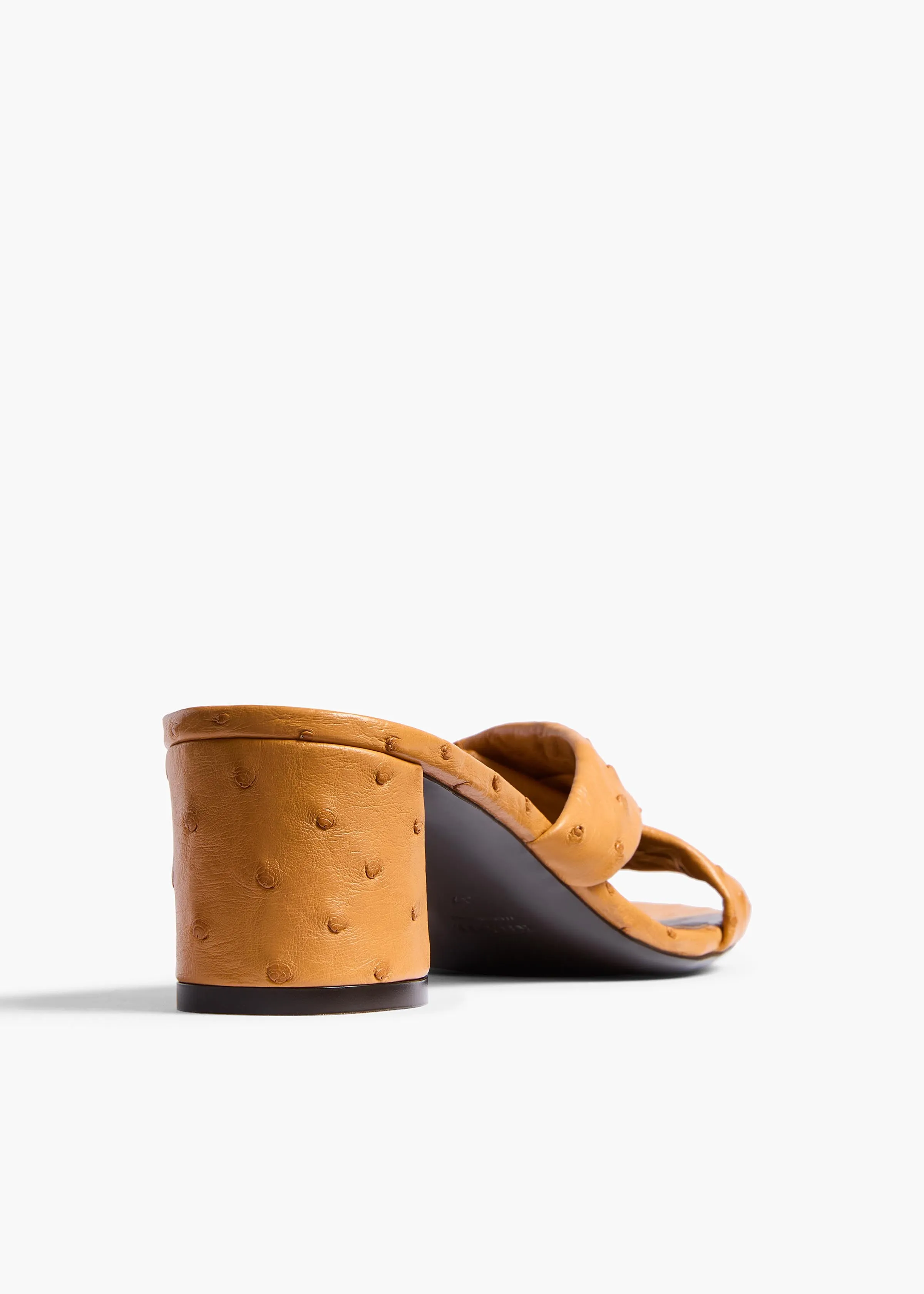 Liria Sandal in Chestnut Ostrich sold by KHAITE product image thumbnail 3