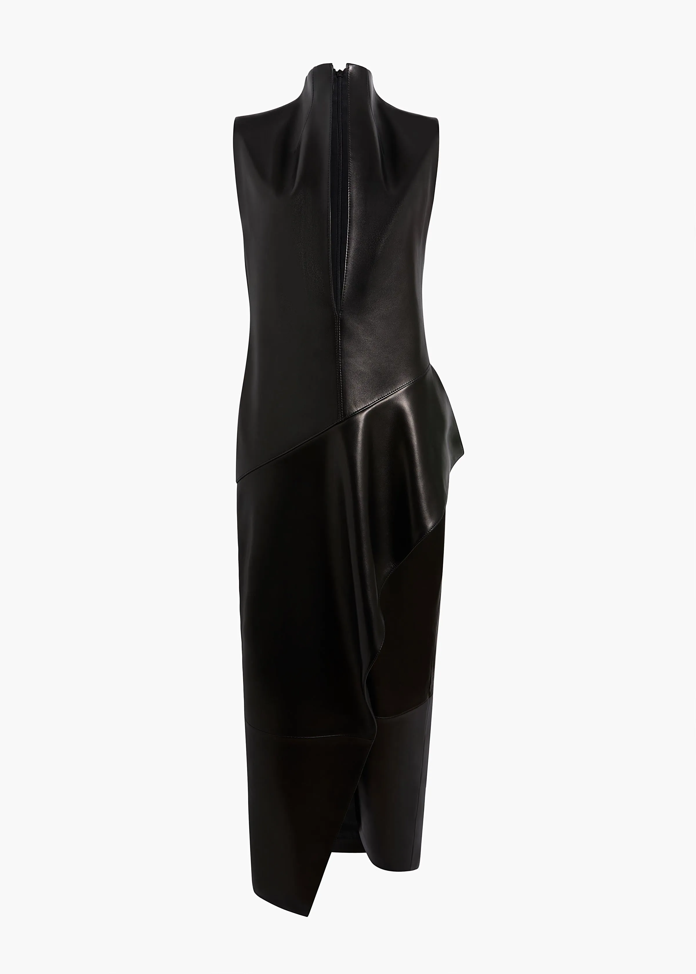 Hilda Dress in Black Leather sold by KHAITE