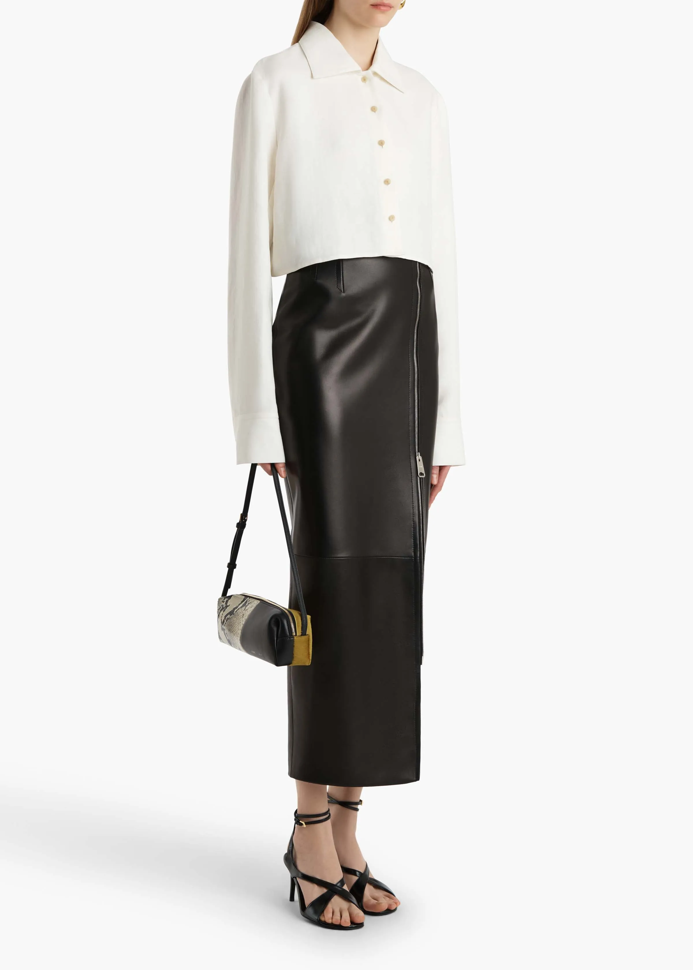 Jasen Top in Cream Linen sold by KHAITE product image thumbnail 2