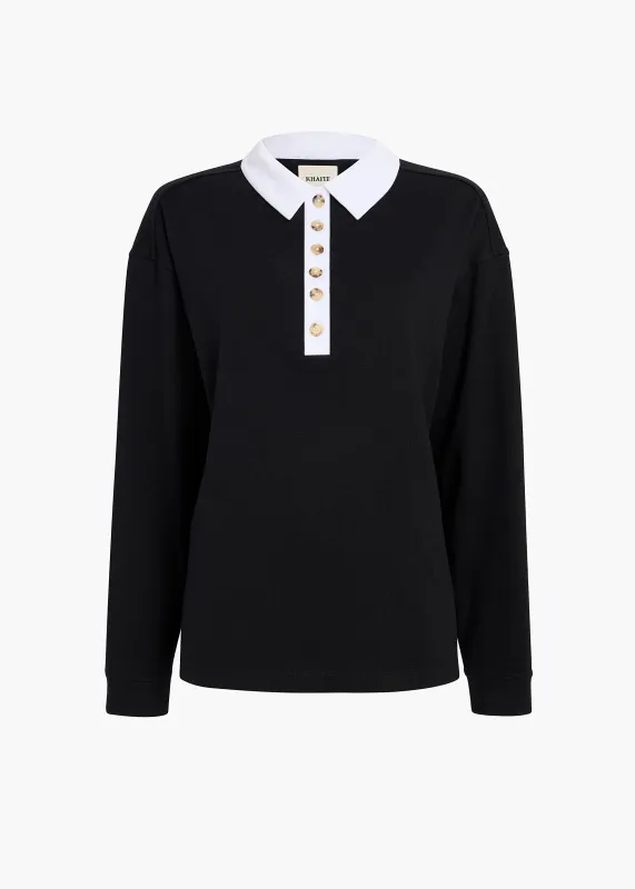 Faithful Top in Black and White sold by KHAITE