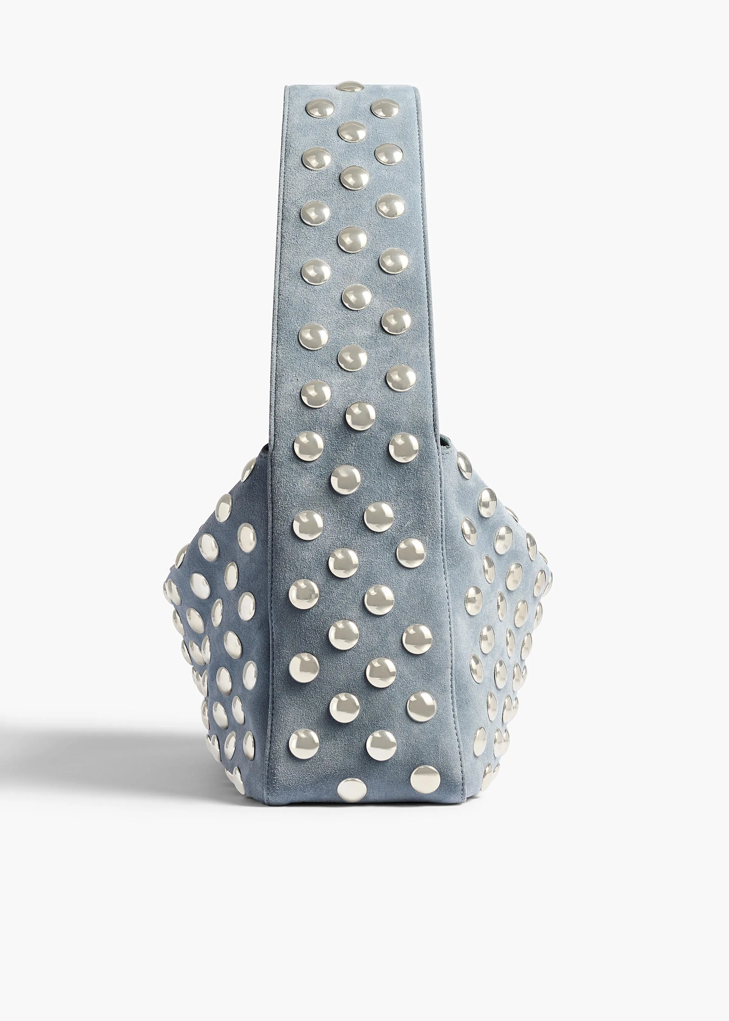 Elena Bag in Lead Suede with Silver Studs sold by KHAITE product image thumbnail 3