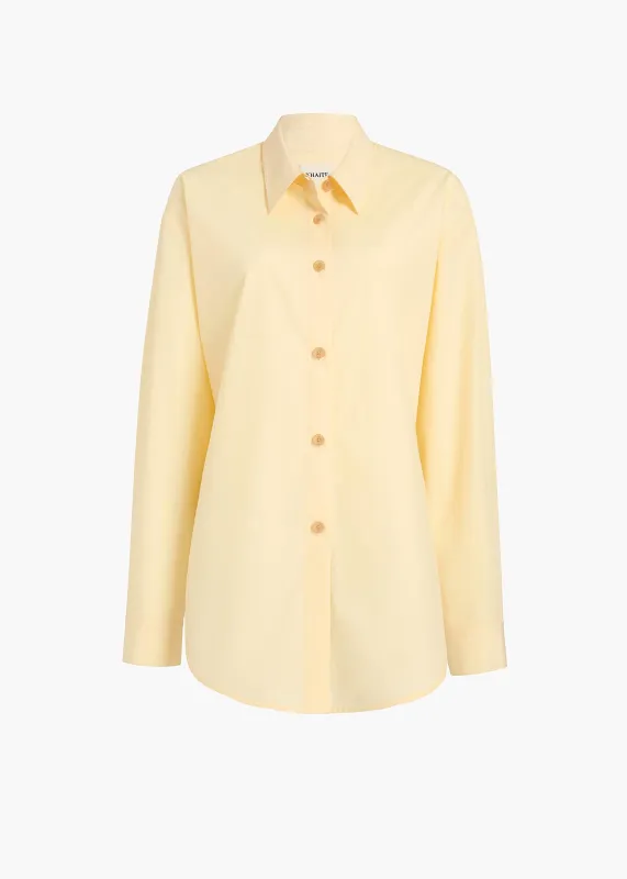 Goya Top in Pale Yellow sold by KHAITE