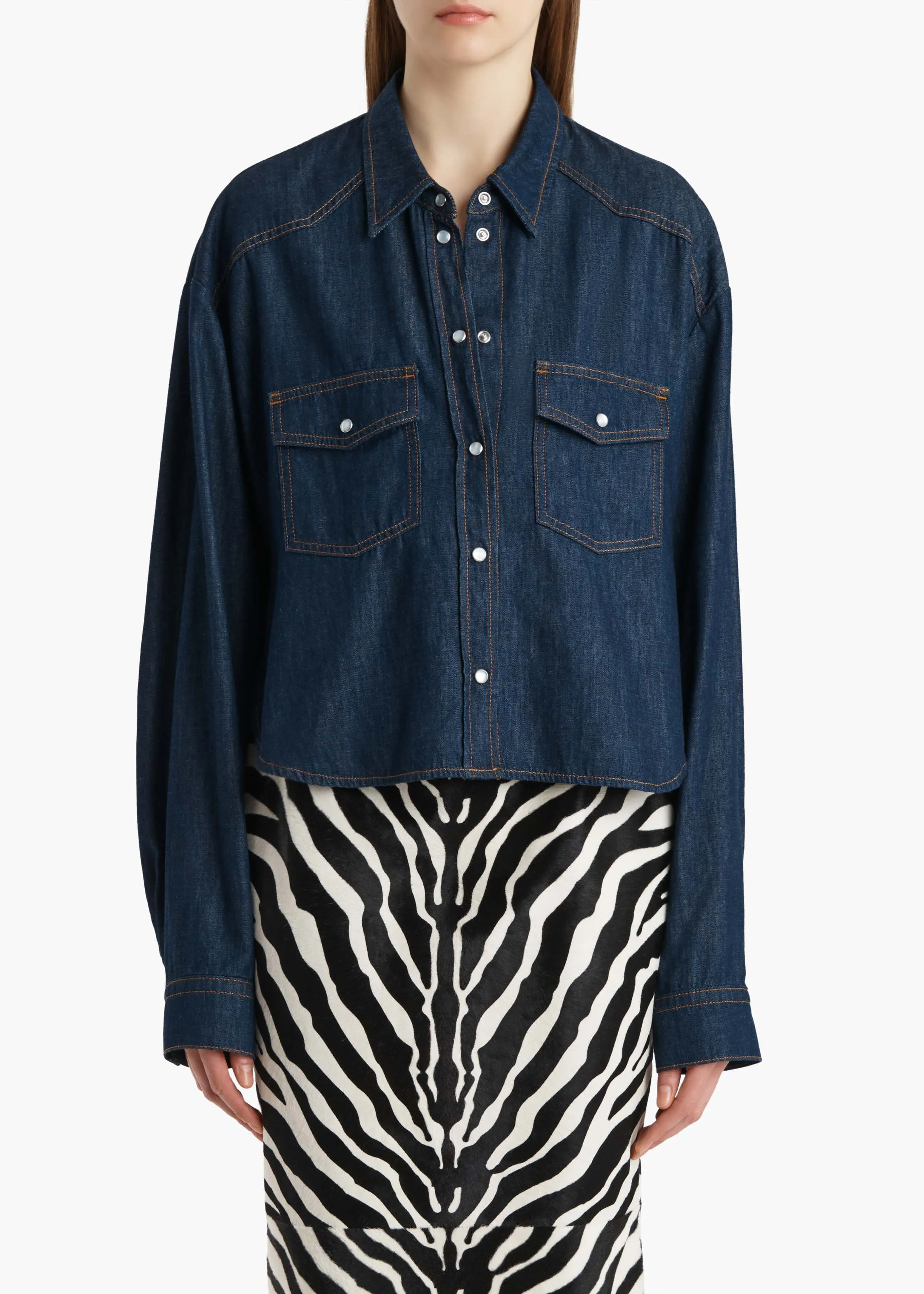 Grenon Top in Benson sold by KHAITE product image thumbnail 3