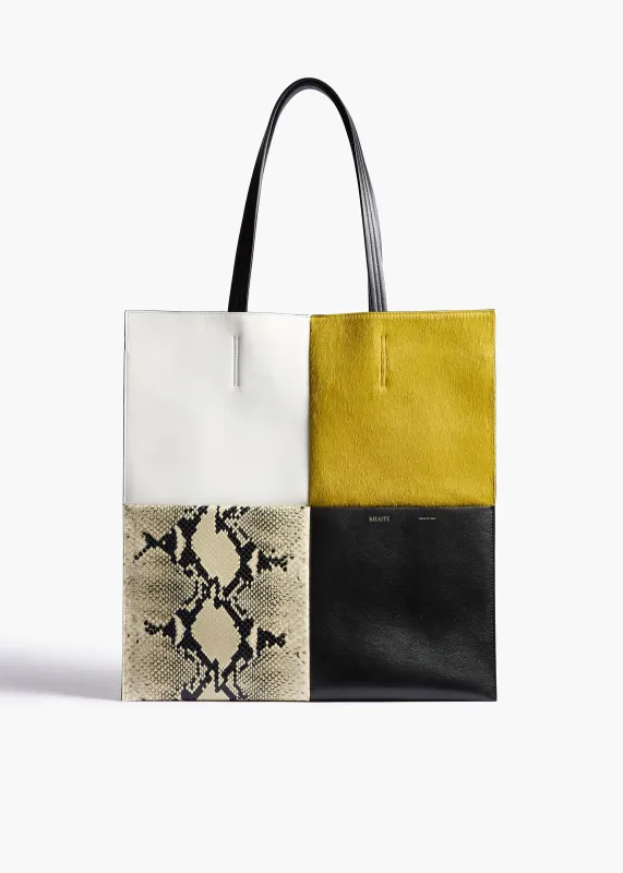 Piper Patchwork Tote in Fern Multi sold by KHAITE