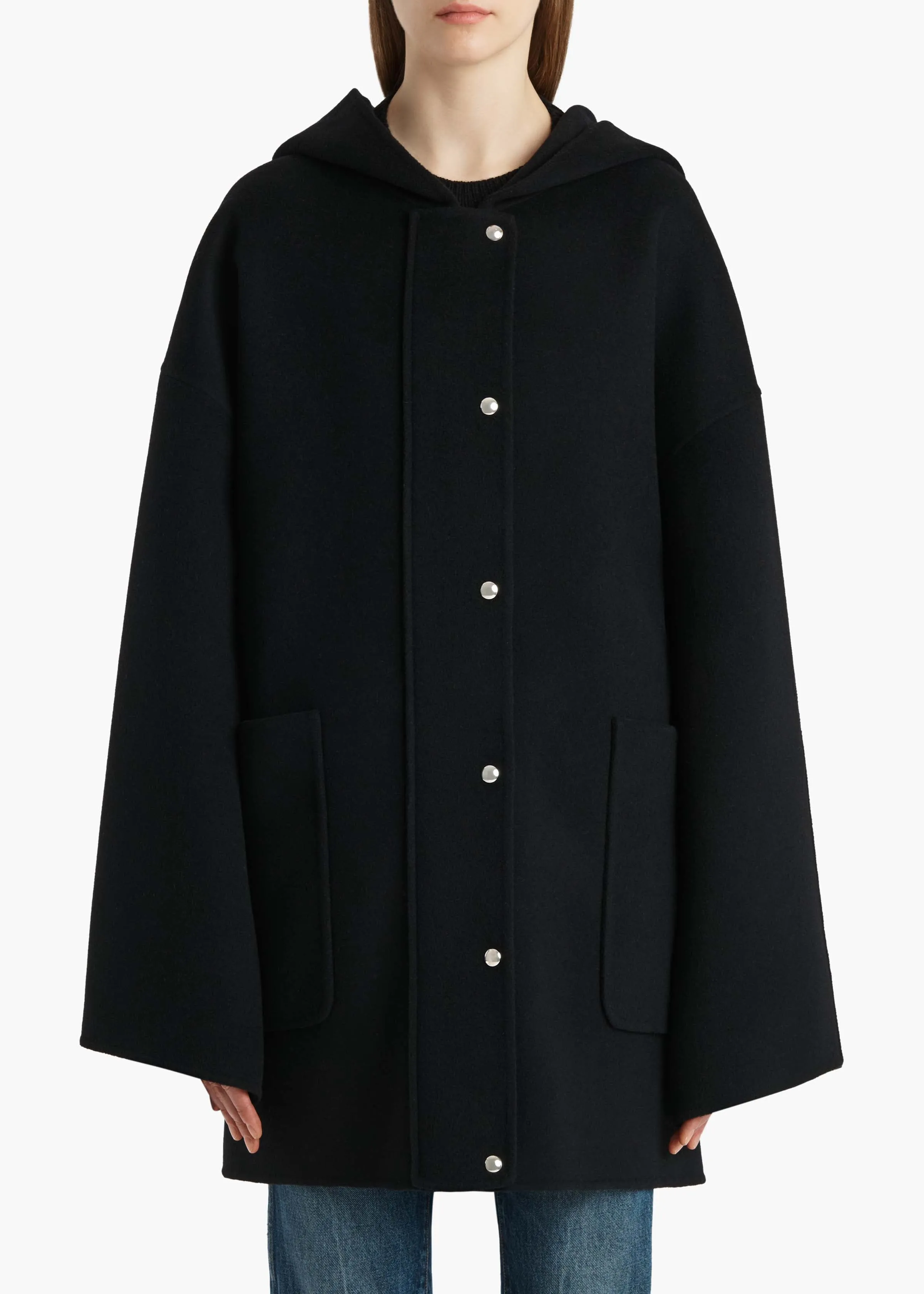 Hessner Coat in Black sold by KHAITE product image thumbnail 4