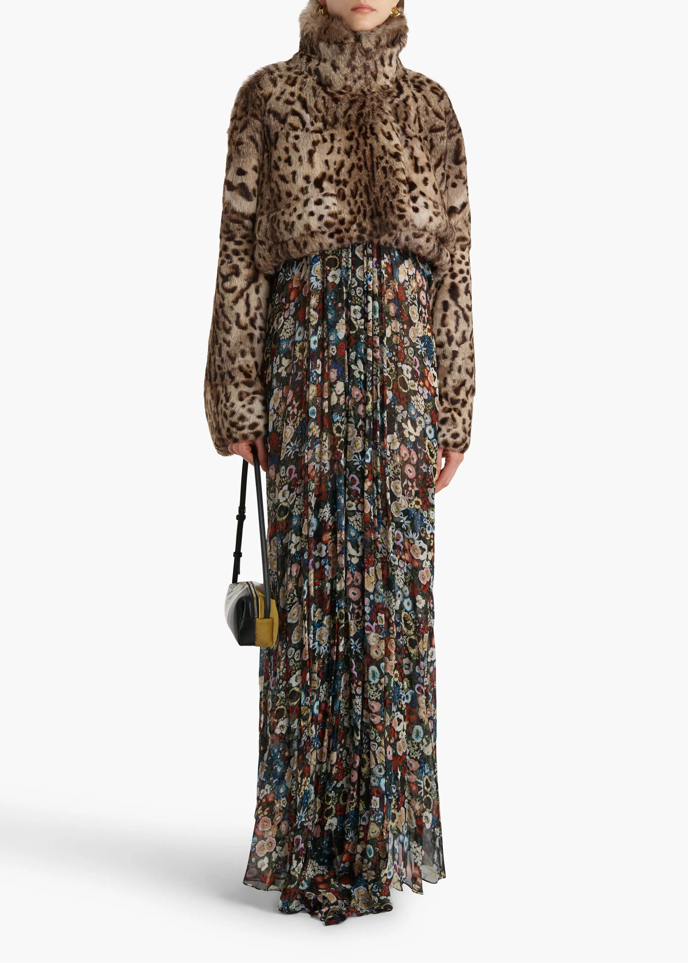 Rahm Jacket in Leopard Print Lapin sold by KHAITE product image thumbnail 2