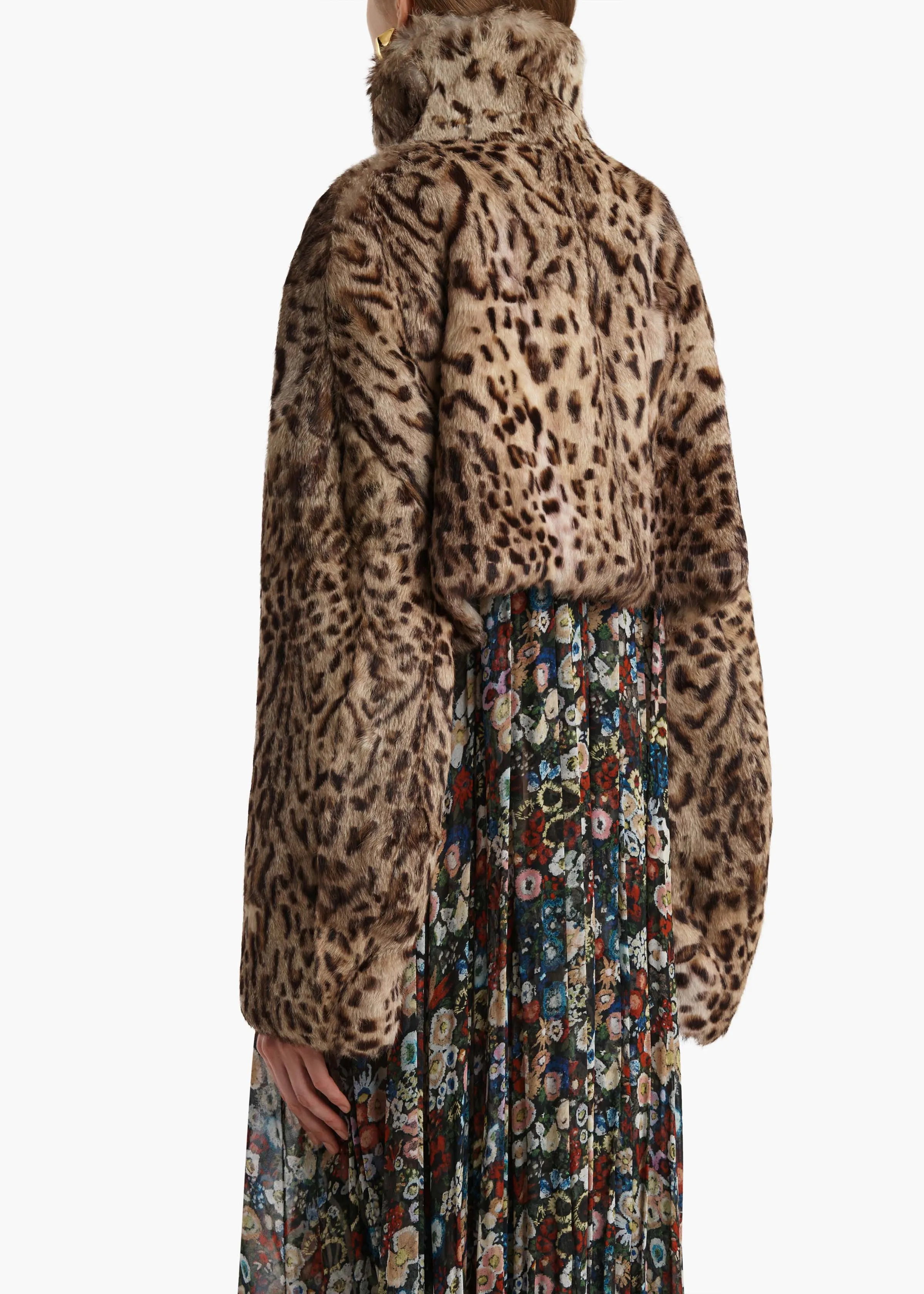 Rahm Jacket in Leopard Print Lapin sold by KHAITE product image thumbnail 4