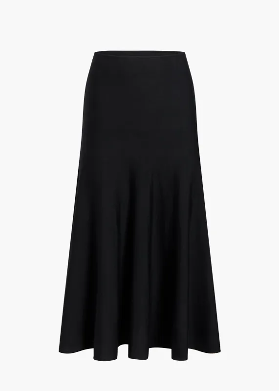 Mayu Skirt in Black sold by KHAITE