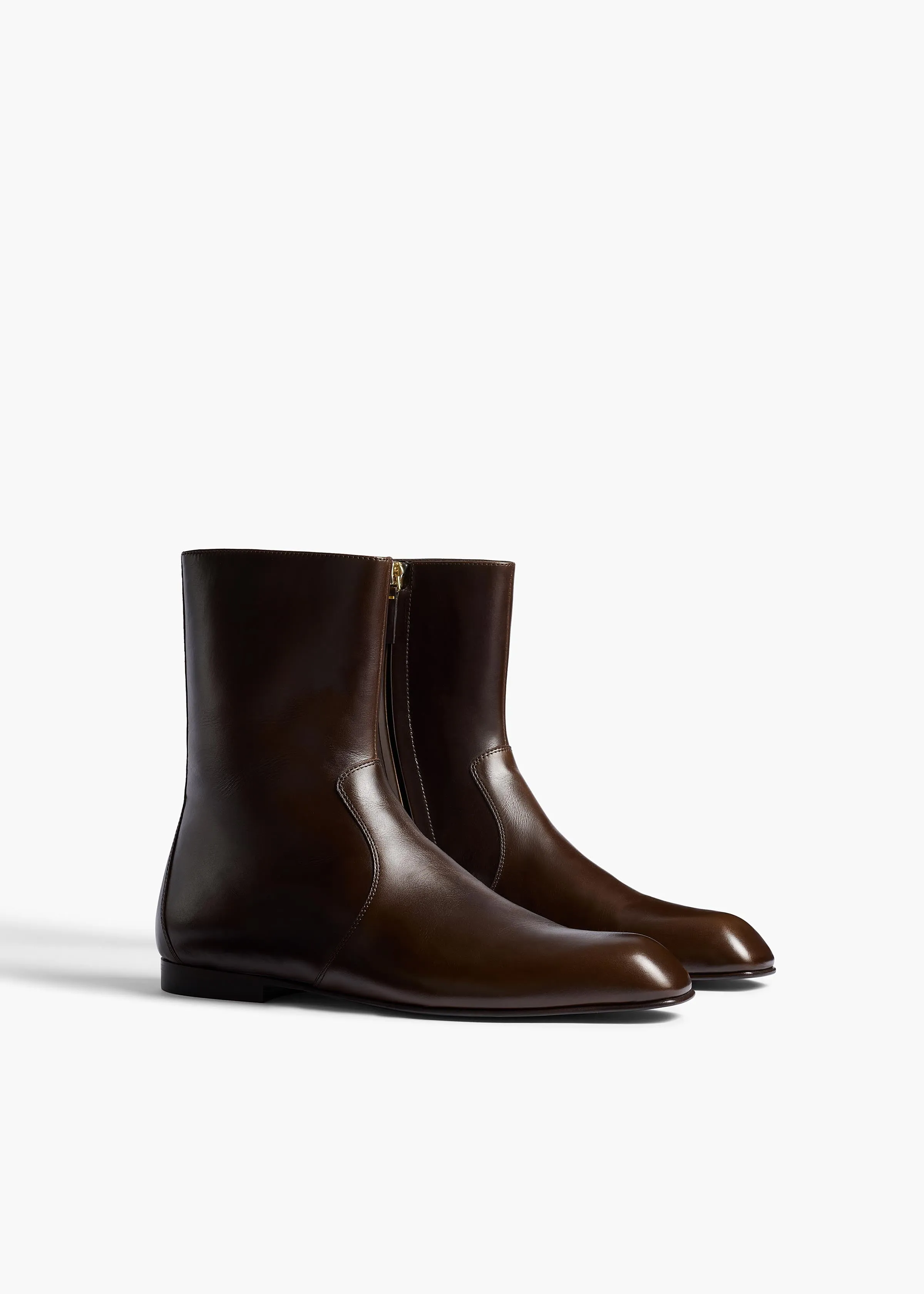 Colt Ankle Boot in Vintage Brown Leather sold by KHAITE product image thumbnail 2