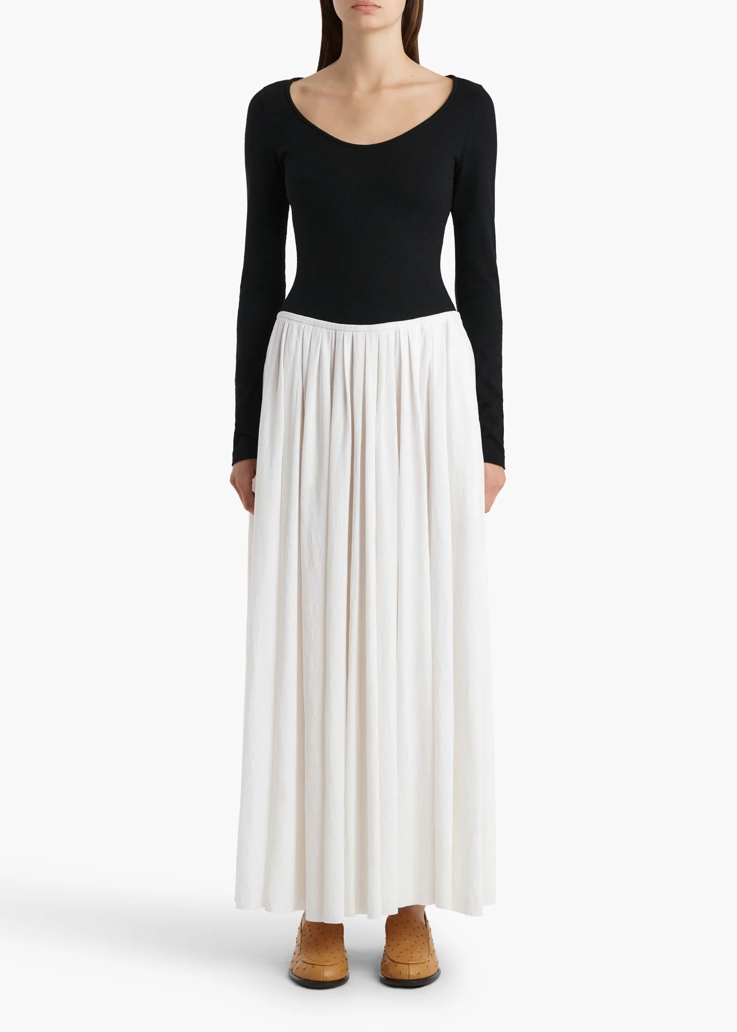 Carlotta Dress in Black and White sold by KHAITE product image thumbnail 3