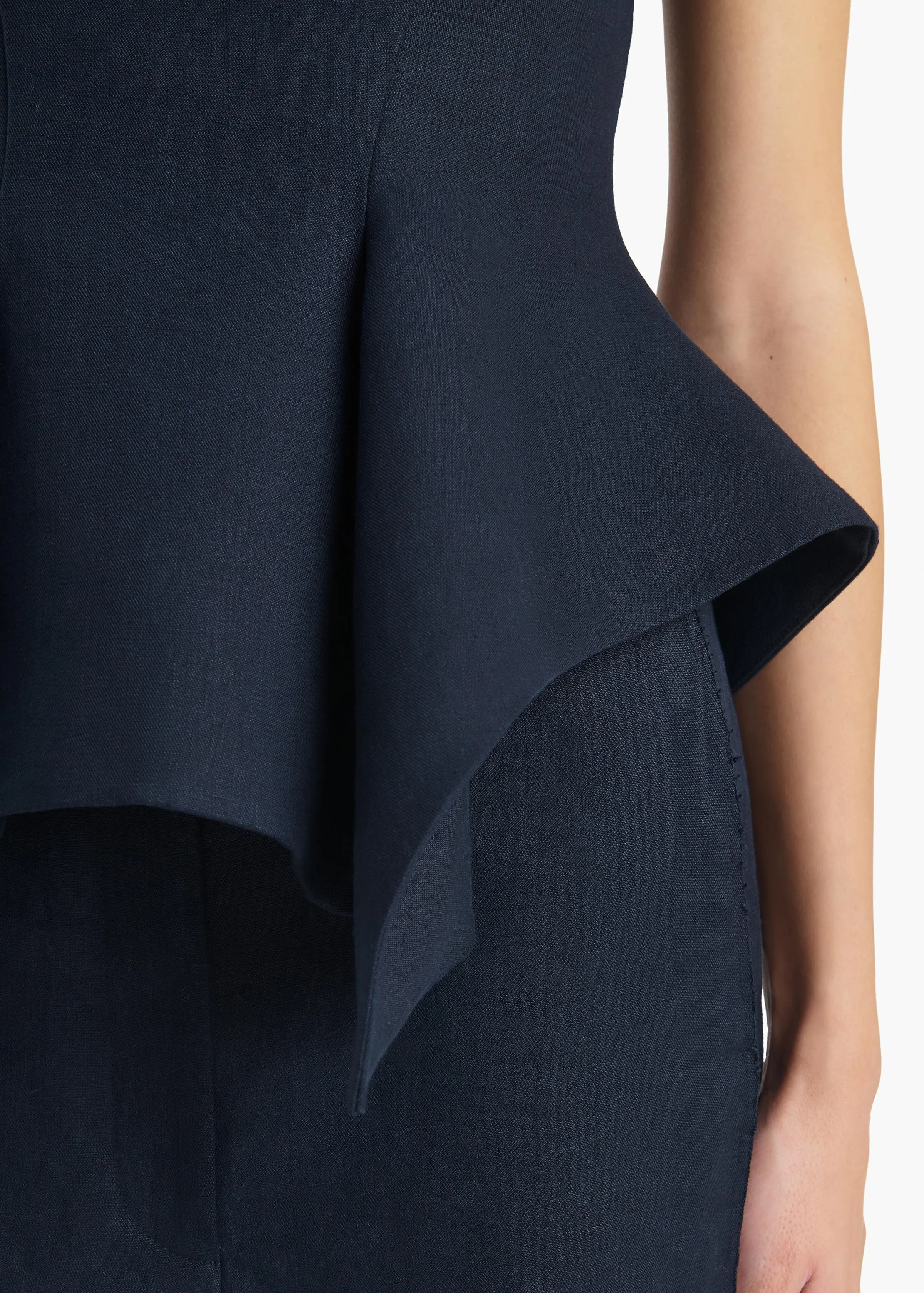 Loa Top in Dark Navy sold by KHAITE product image thumbnail 5