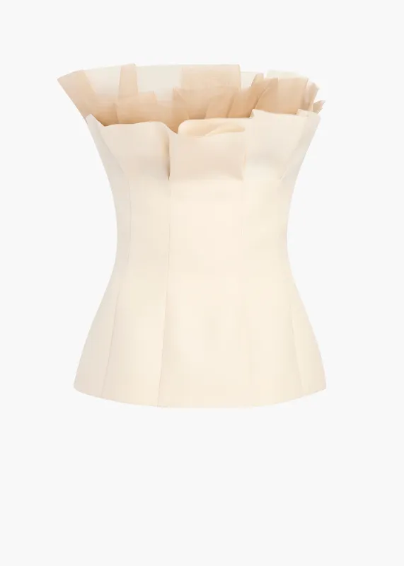 Sal Top in Cream made by KHAITE