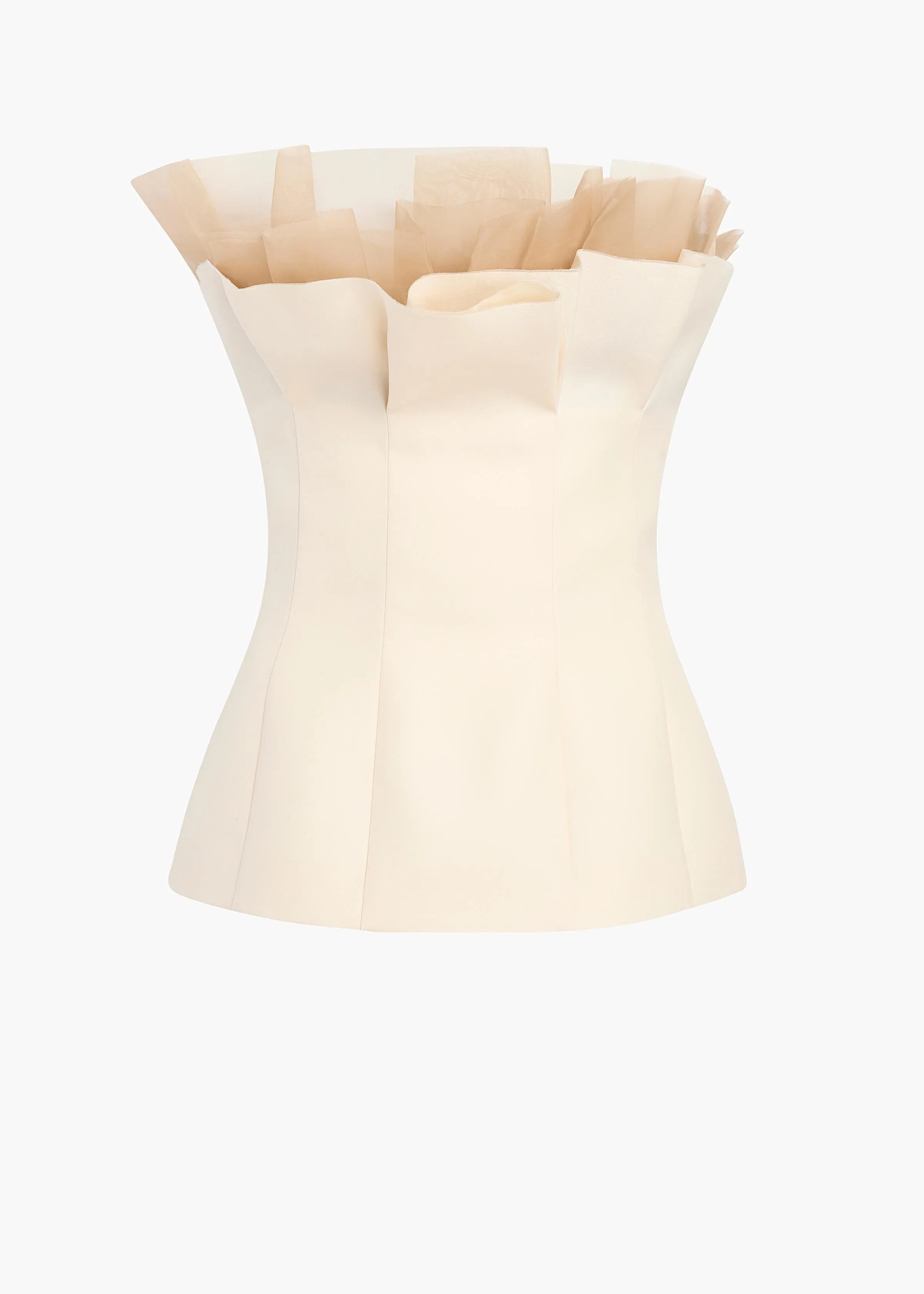 Sal Top in Cream sold by KHAITE