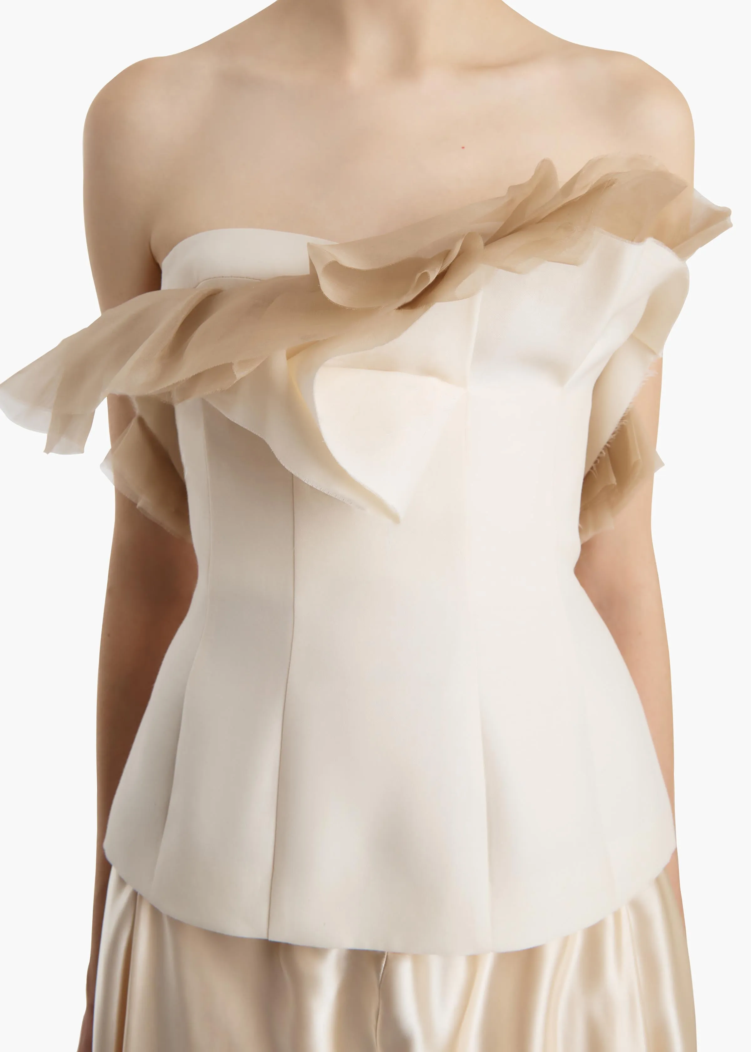 Sal Top in Cream sold by KHAITE product image thumbnail 5
