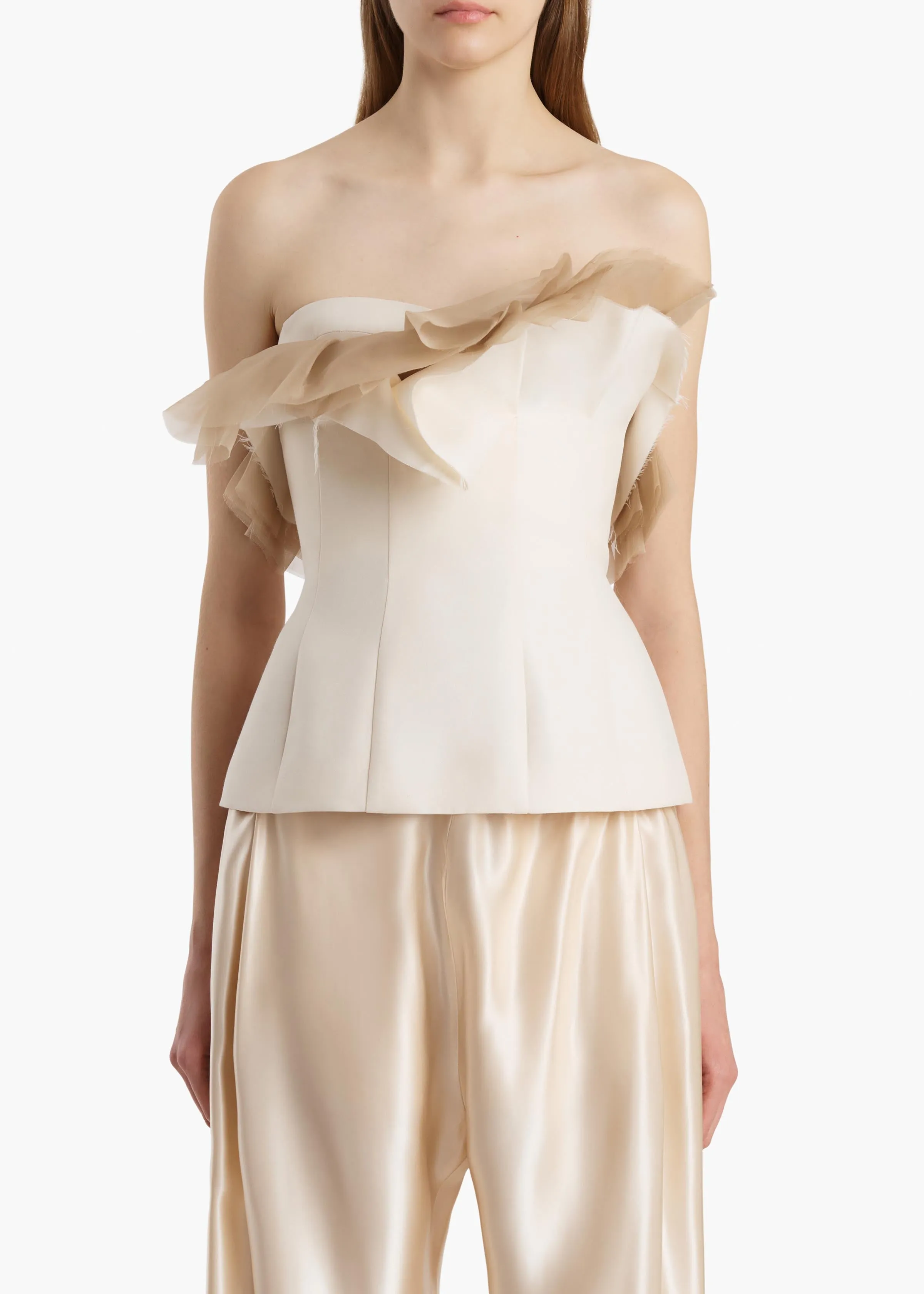 Sal Top in Cream sold by KHAITE product image thumbnail 3