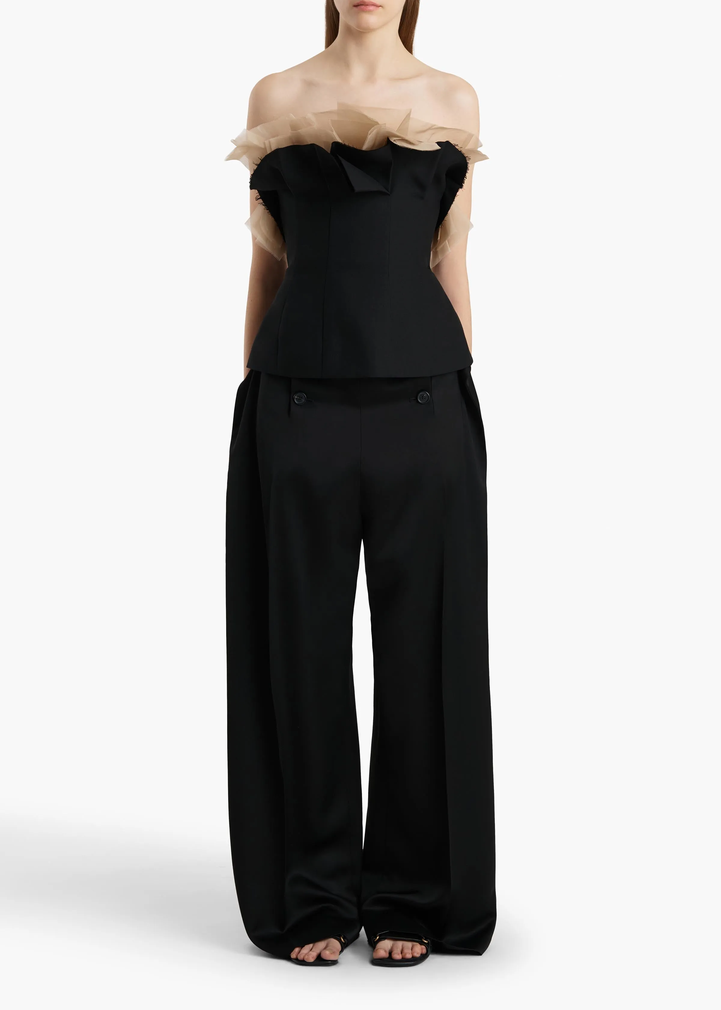 Sal Top in Black sold by KHAITE product image thumbnail 2
