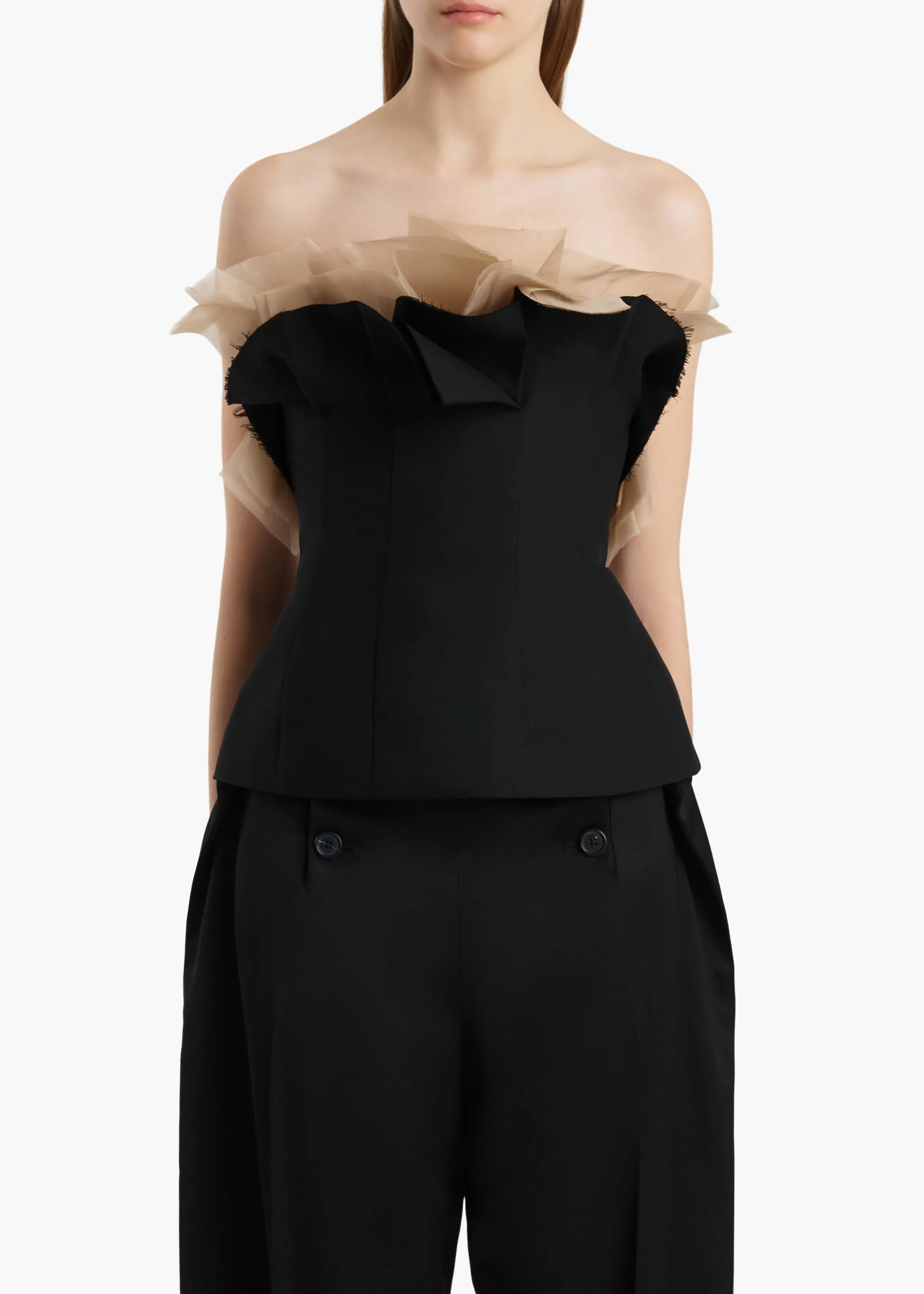Sal Top in Black sold by KHAITE product image thumbnail 3