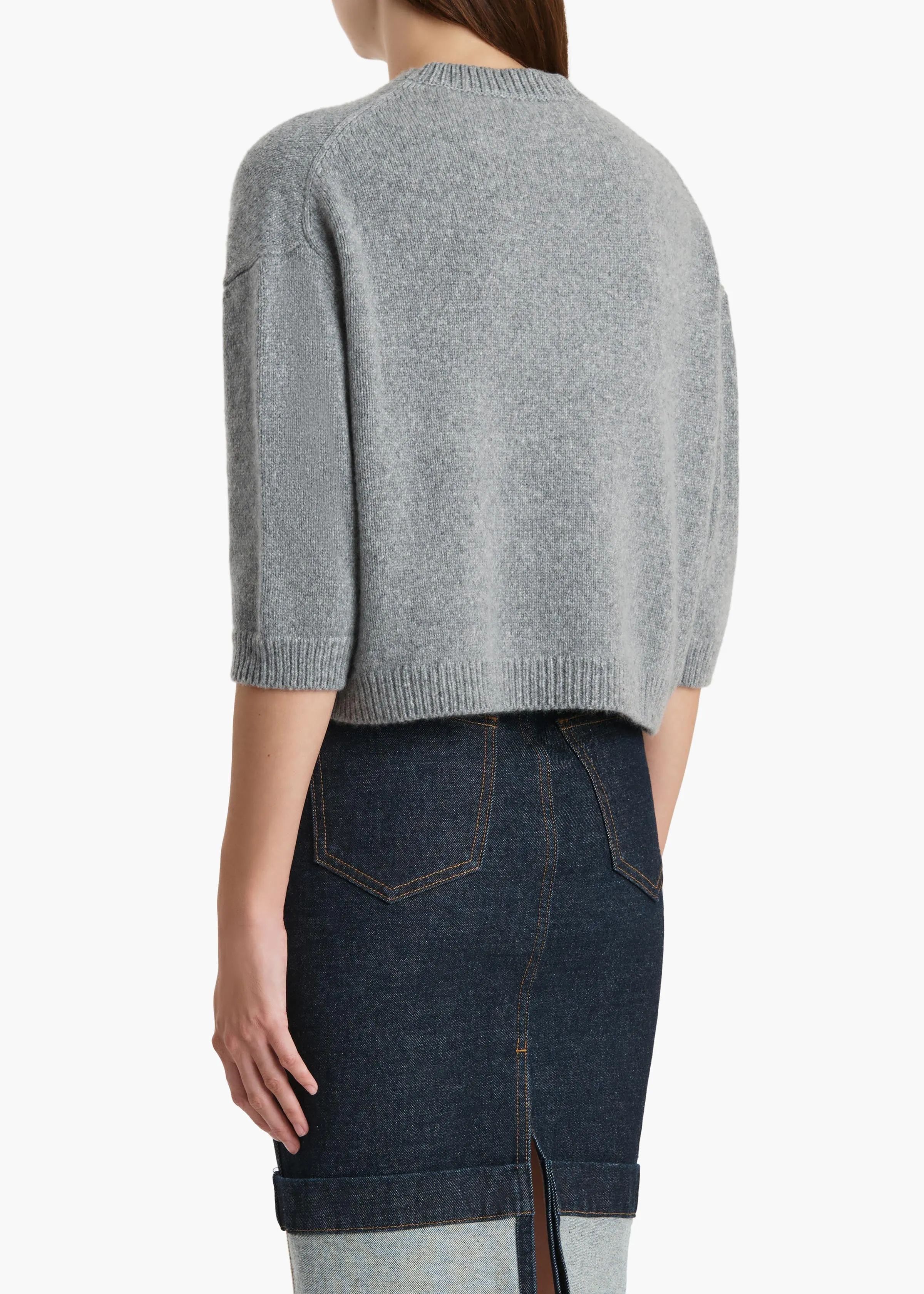 Sabina Sweater in Fog sold by KHAITE product image thumbnail 4