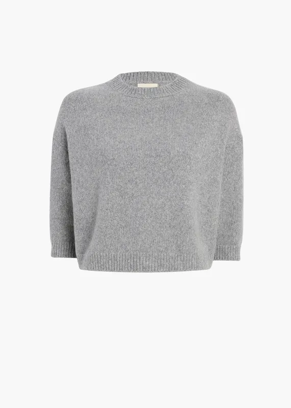 Sabina Sweater in Fog sold by KHAITE