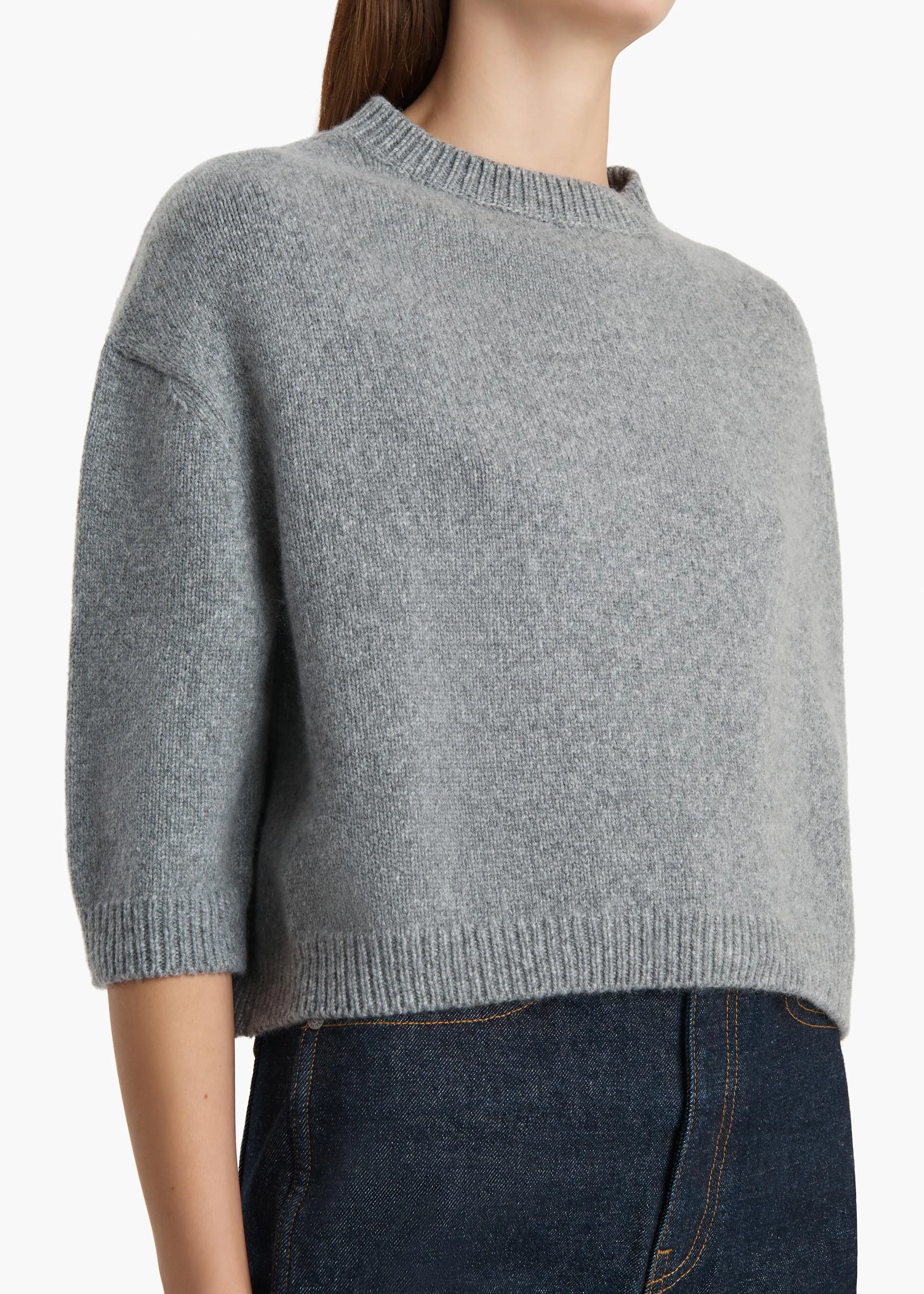 Sabina Sweater in Fog sold by KHAITE product image thumbnail 5
