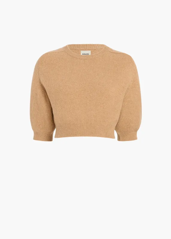 Lorelai Sweater in Camel sold by KHAITE