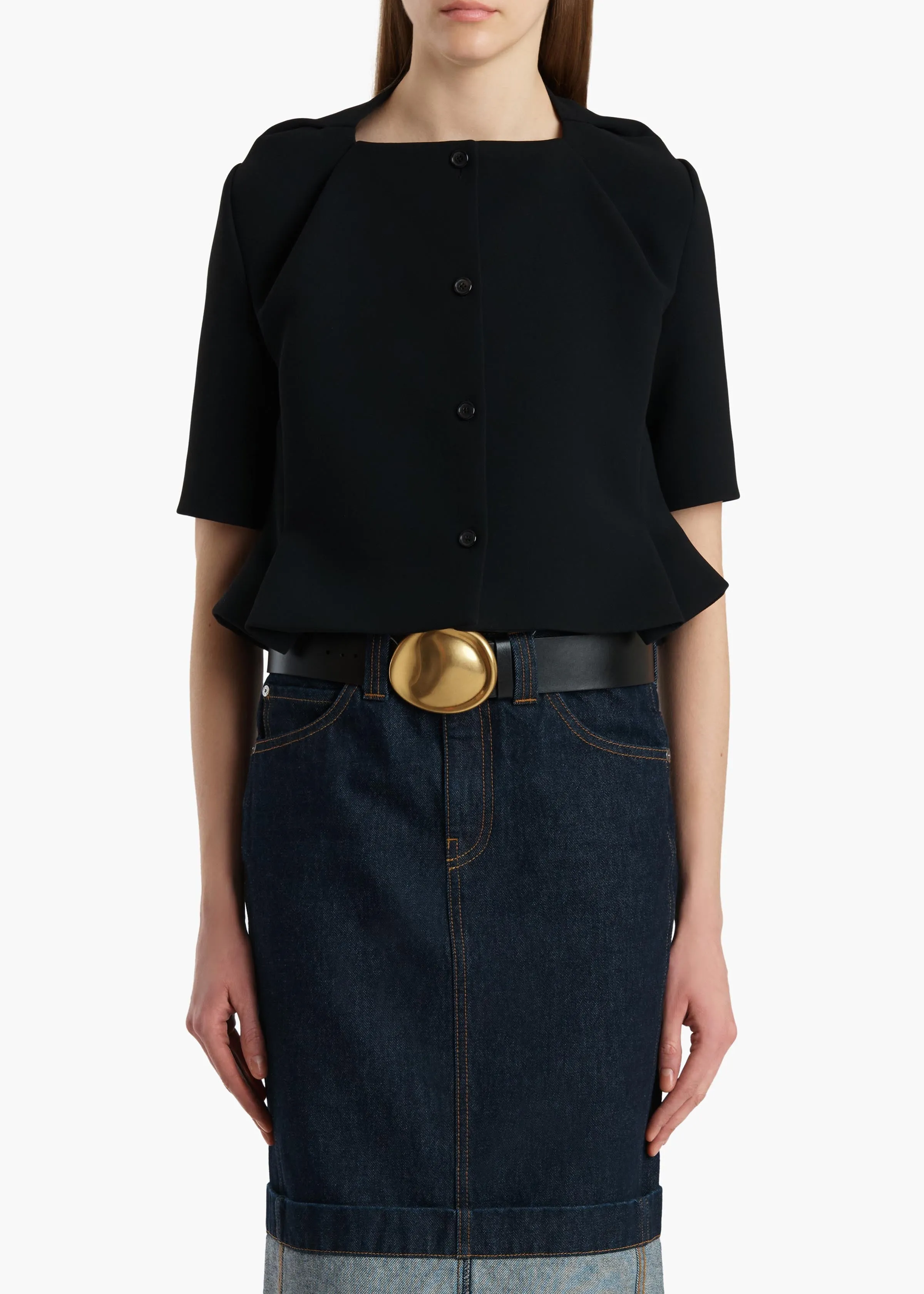 Franc Jacket in Black sold by KHAITE product image thumbnail 3