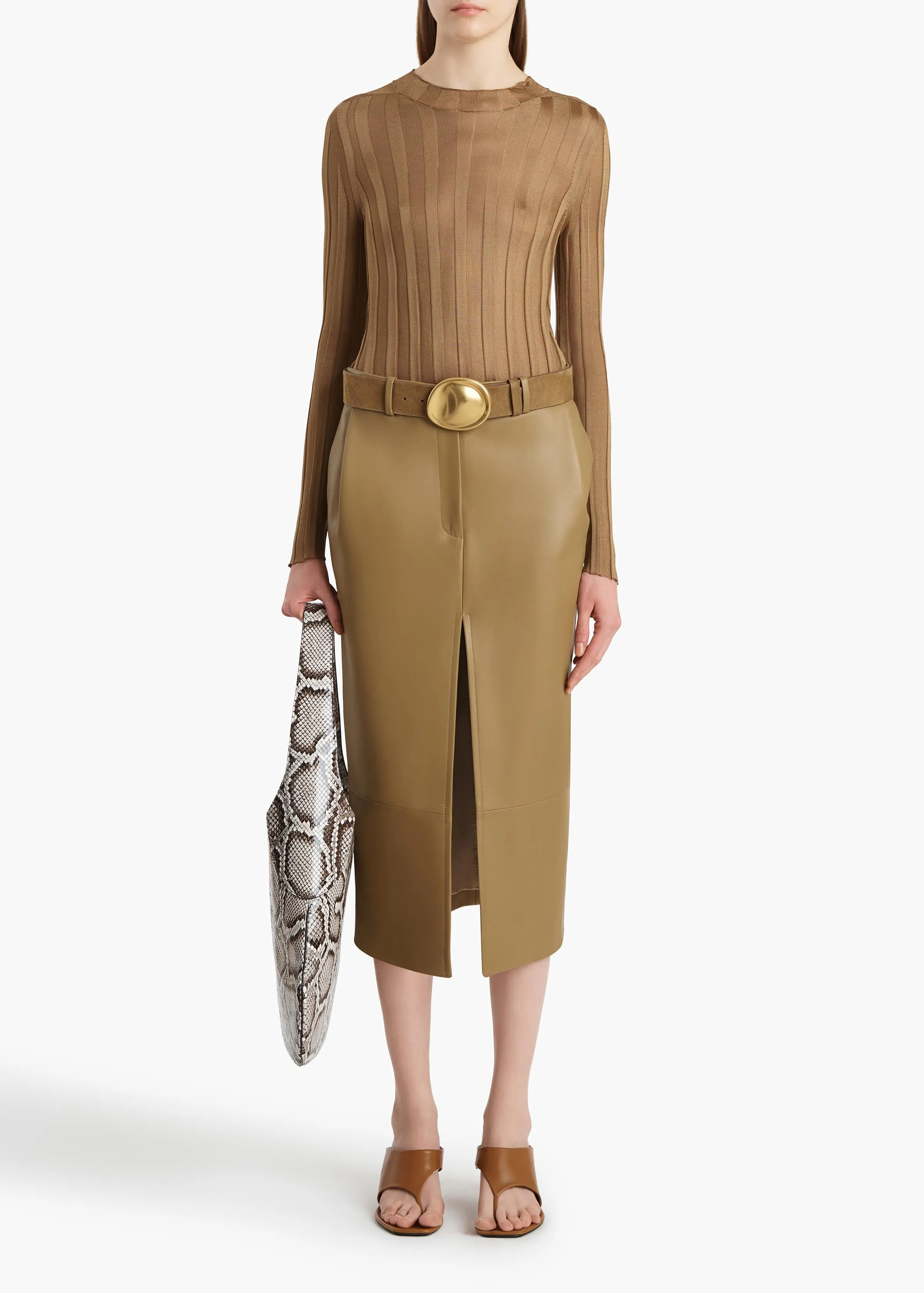 Cosette Top in Carob sold by KHAITE product image thumbnail 2