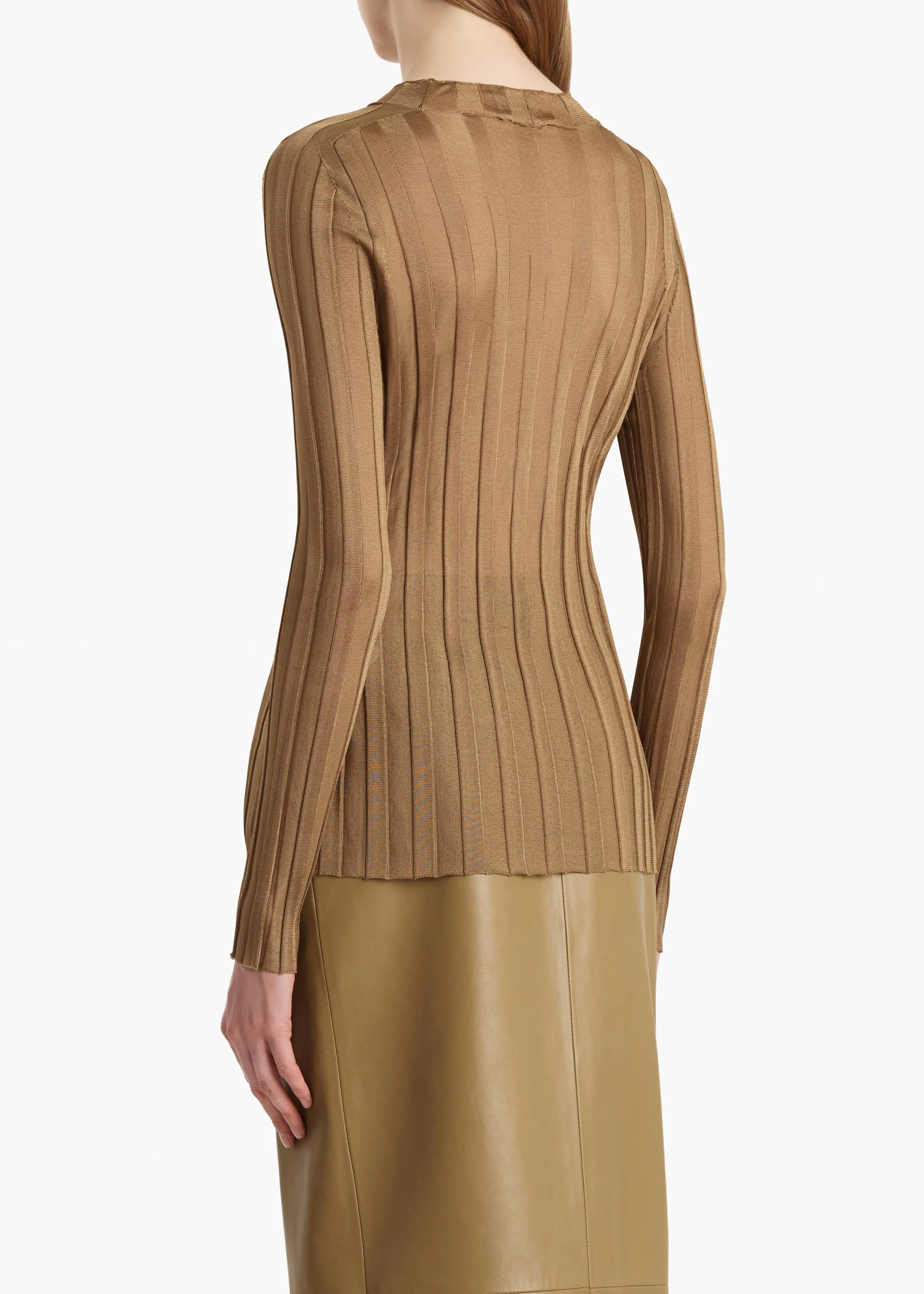 Cosette Top in Carob sold by KHAITE product image thumbnail 4