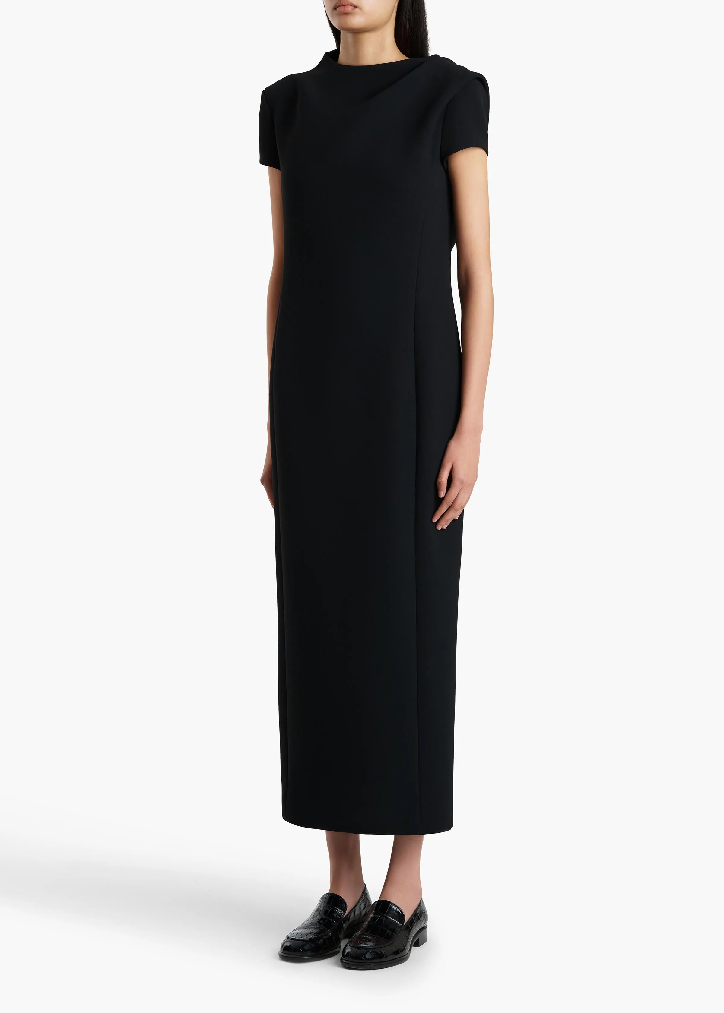 Iryl Dress in Black sold by KHAITE product image thumbnail 2