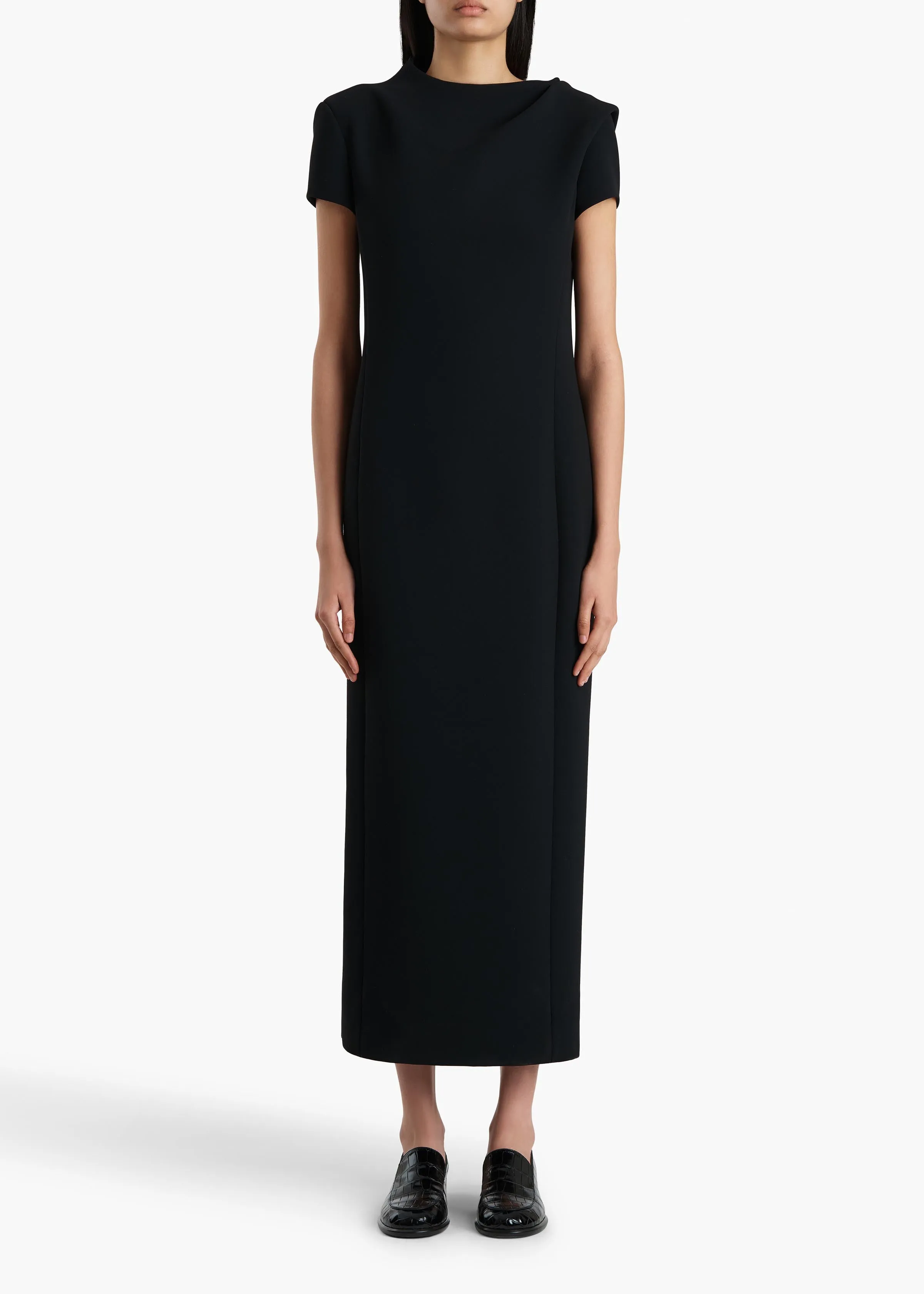 Iryl Dress in Black sold by KHAITE product image thumbnail 3