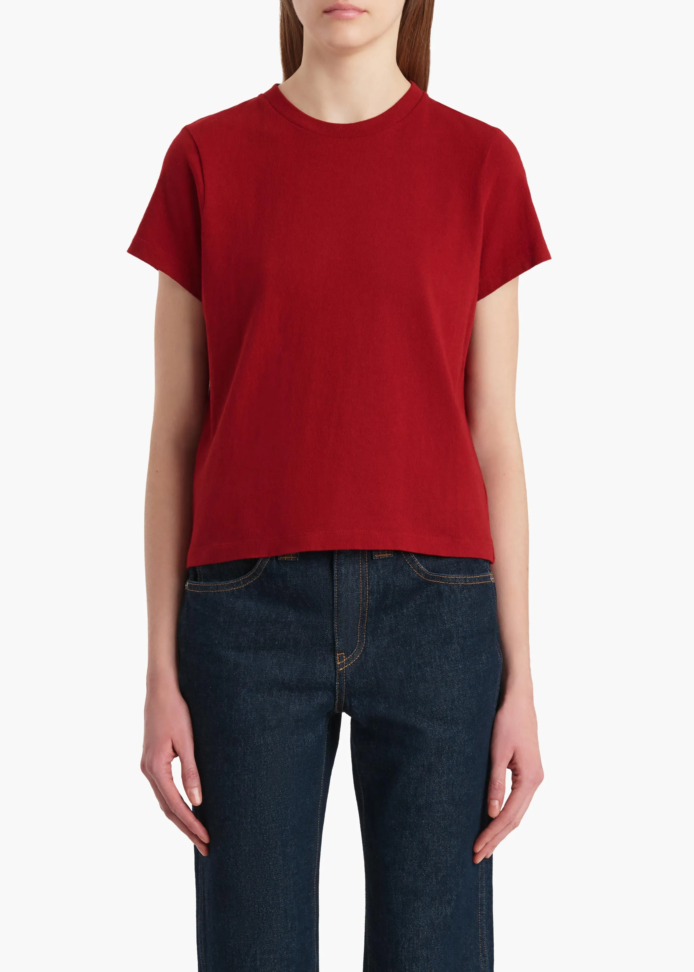 Emmylou T-Shirt in Crimson sold by KHAITE product image thumbnail 3