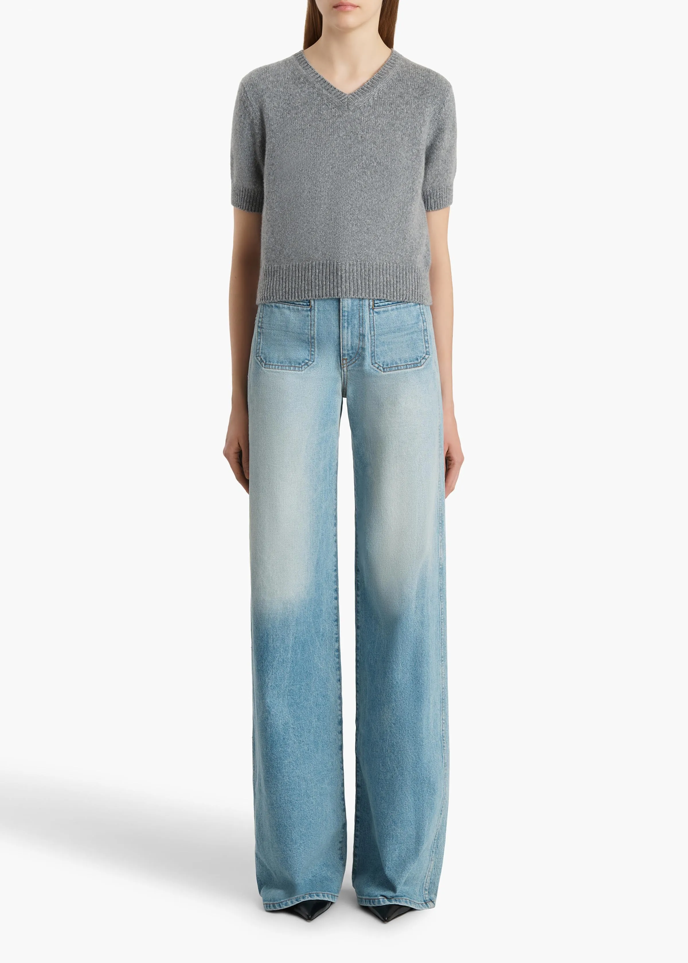 Jas Sweater in Fog sold by KHAITE product image thumbnail 2