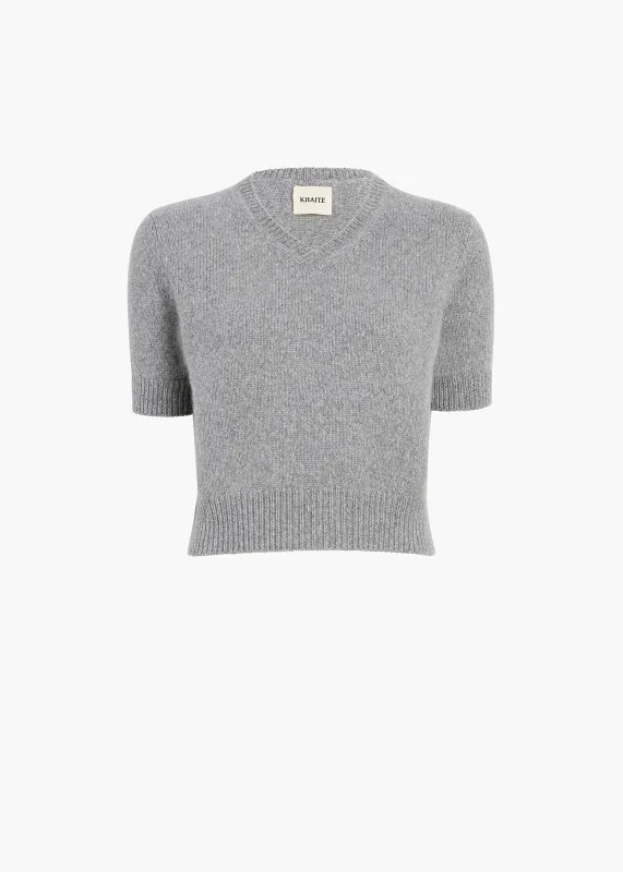 Jas Sweater in Fog sold by KHAITE