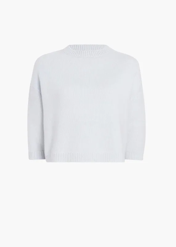 Sabina Sweater in Ice Blue sold by KHAITE