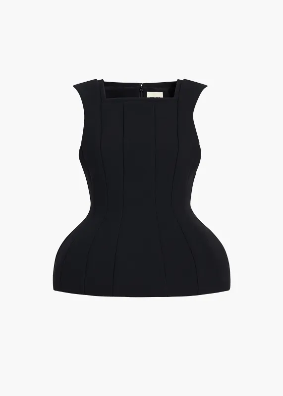 Dani Top in Black made by KHAITE