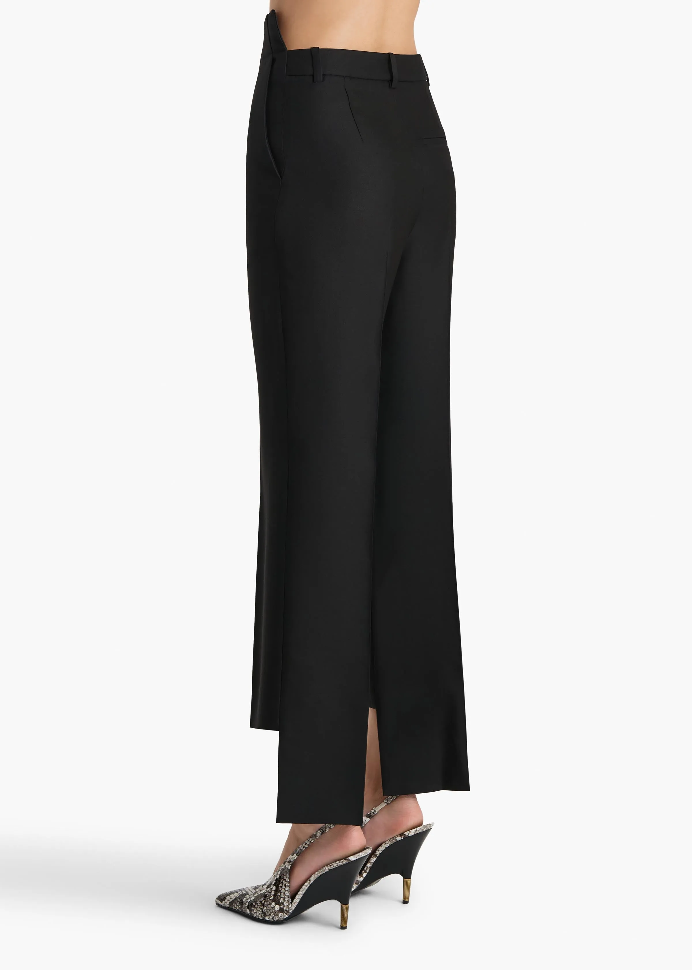 Rae Pant in Black Wool Silk sold by KHAITE product image thumbnail 4