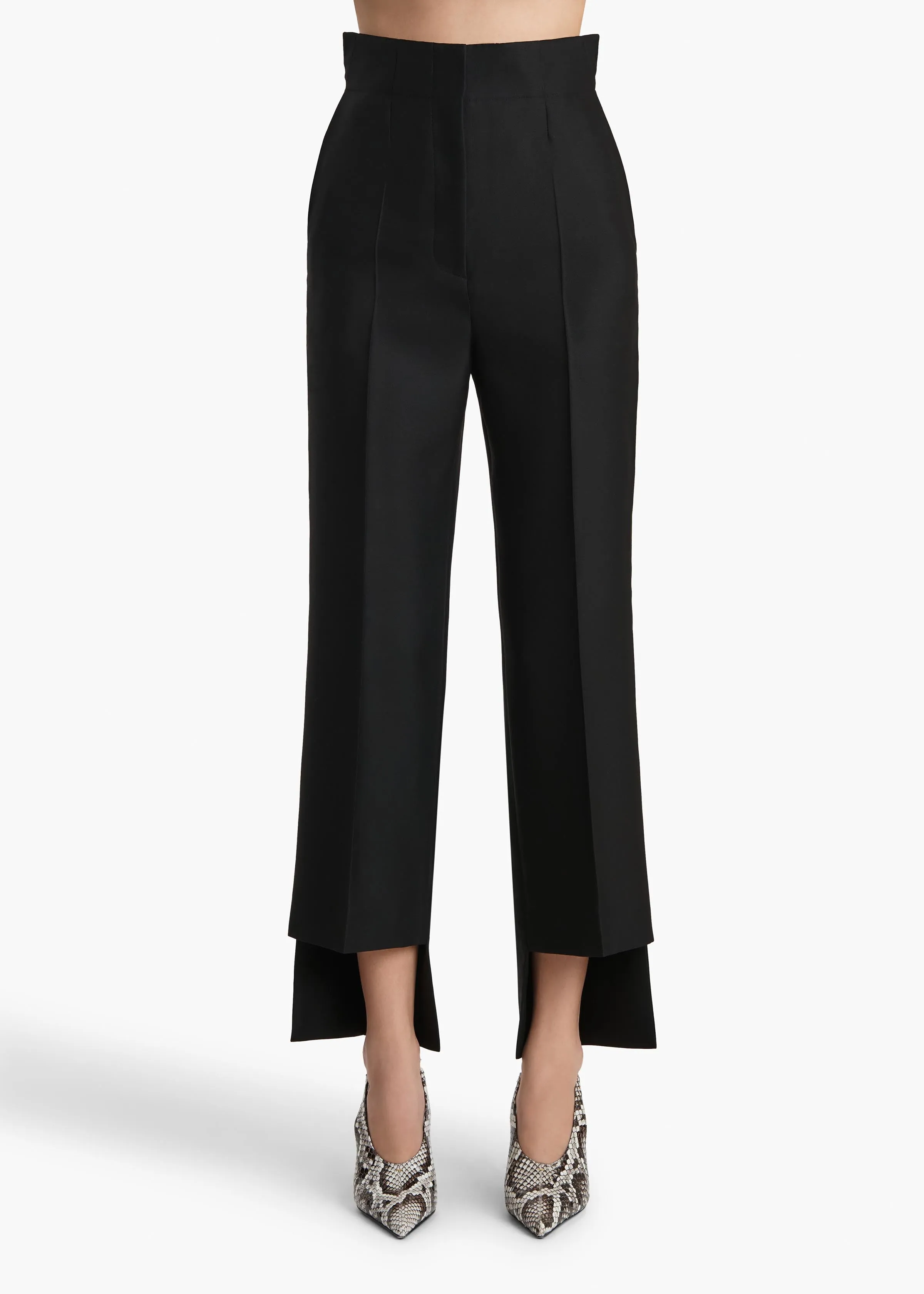 Rae Pant in Black Wool Silk sold by KHAITE product image thumbnail 3