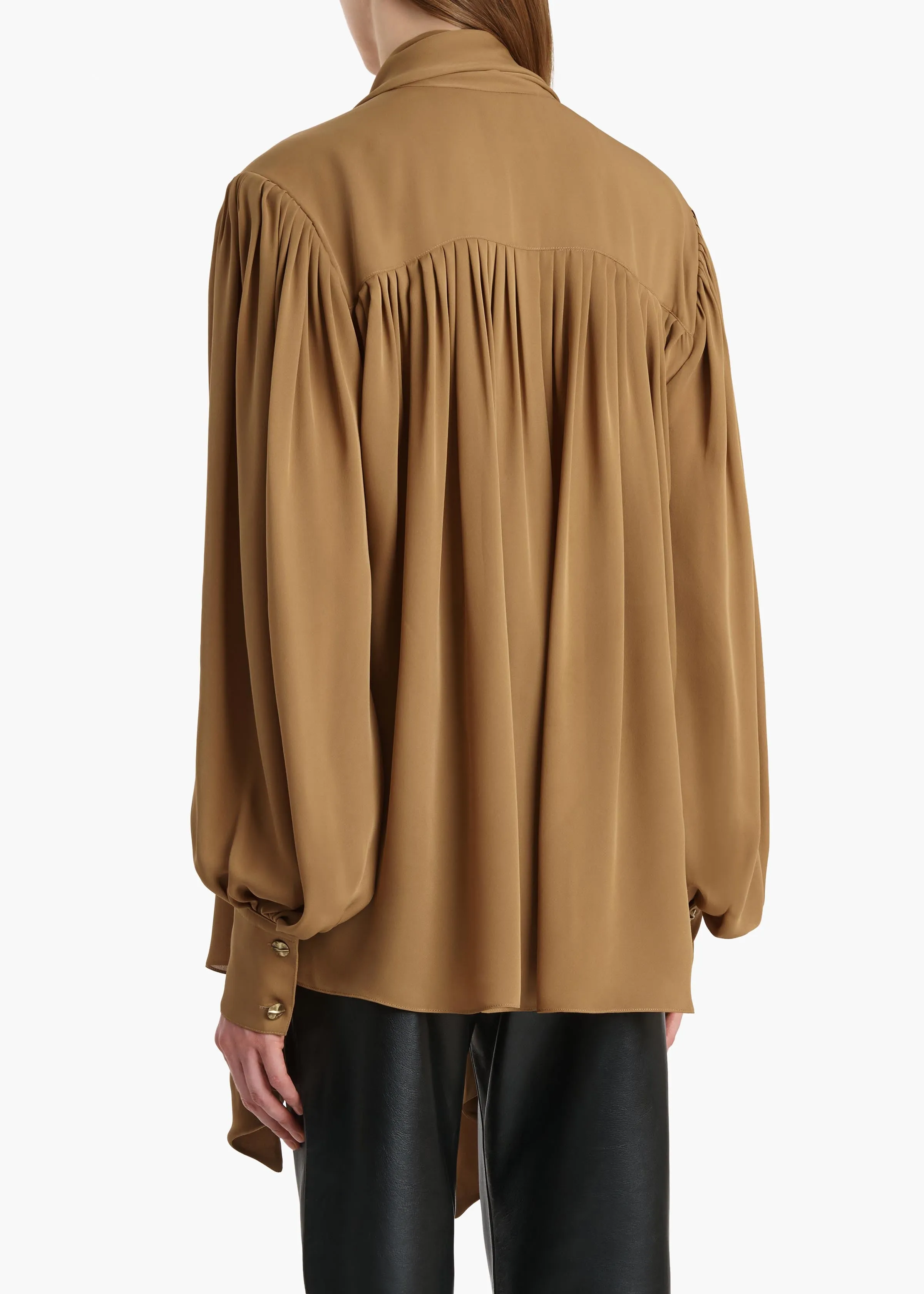Vali Top in Golden Ochre sold by KHAITE product image thumbnail 4