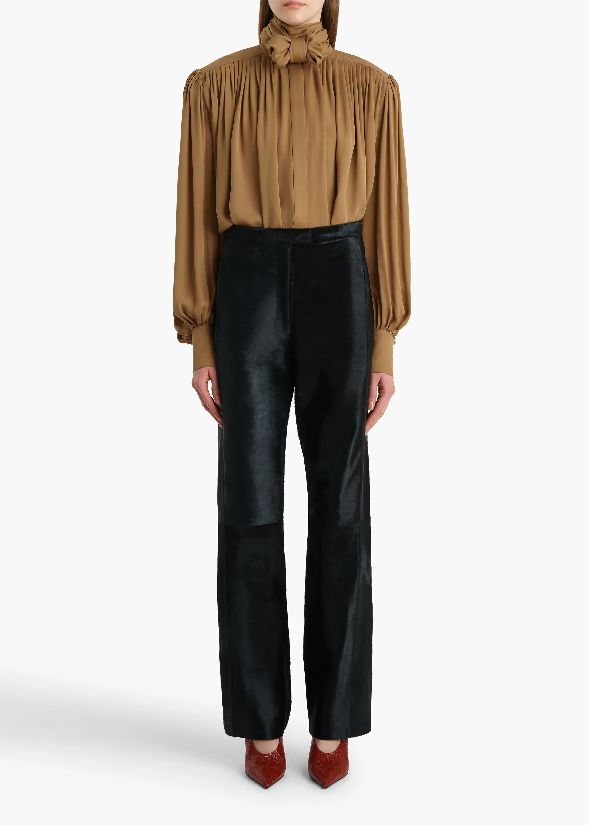 Vali Top in Golden Ochre sold by KHAITE product image thumbnail 2