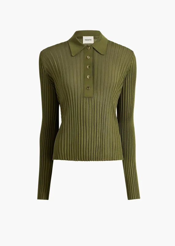 Vin Top in Olive made by KHAITE