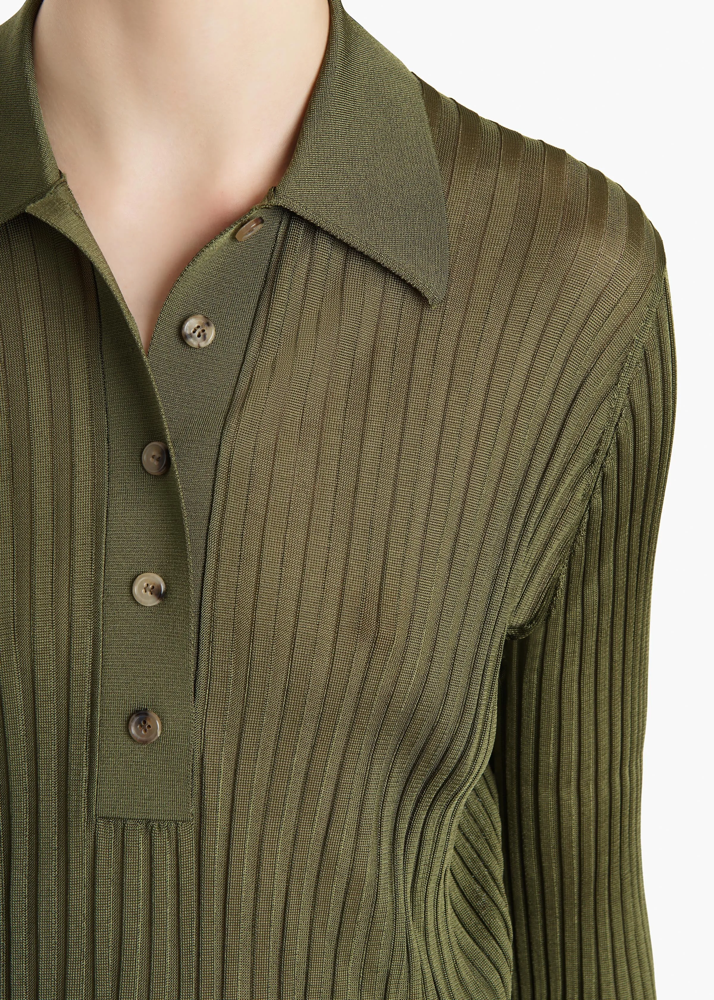 Vin Top in Olive sold by KHAITE product image thumbnail 5