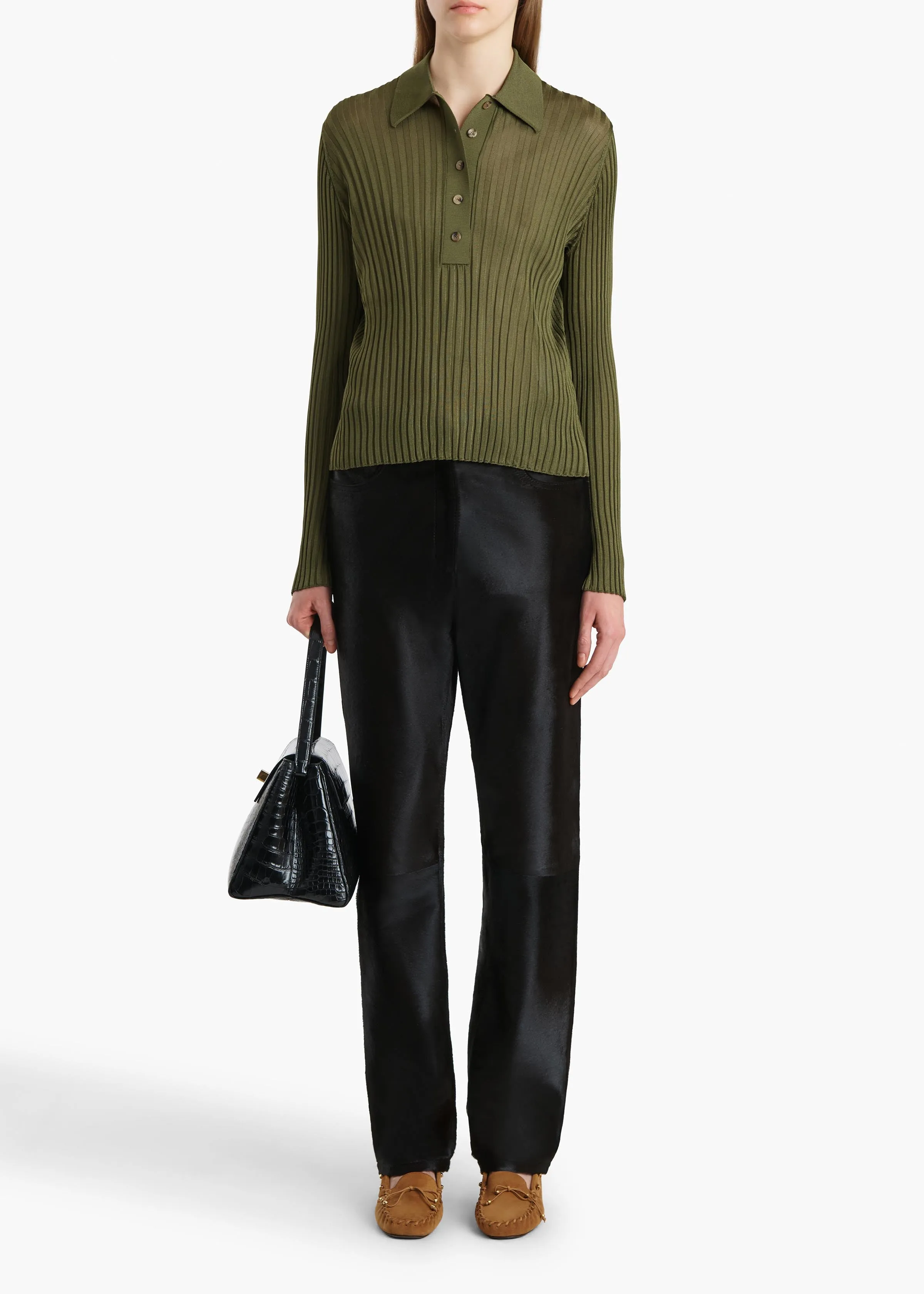 Vin Top in Olive sold by KHAITE product image thumbnail 2