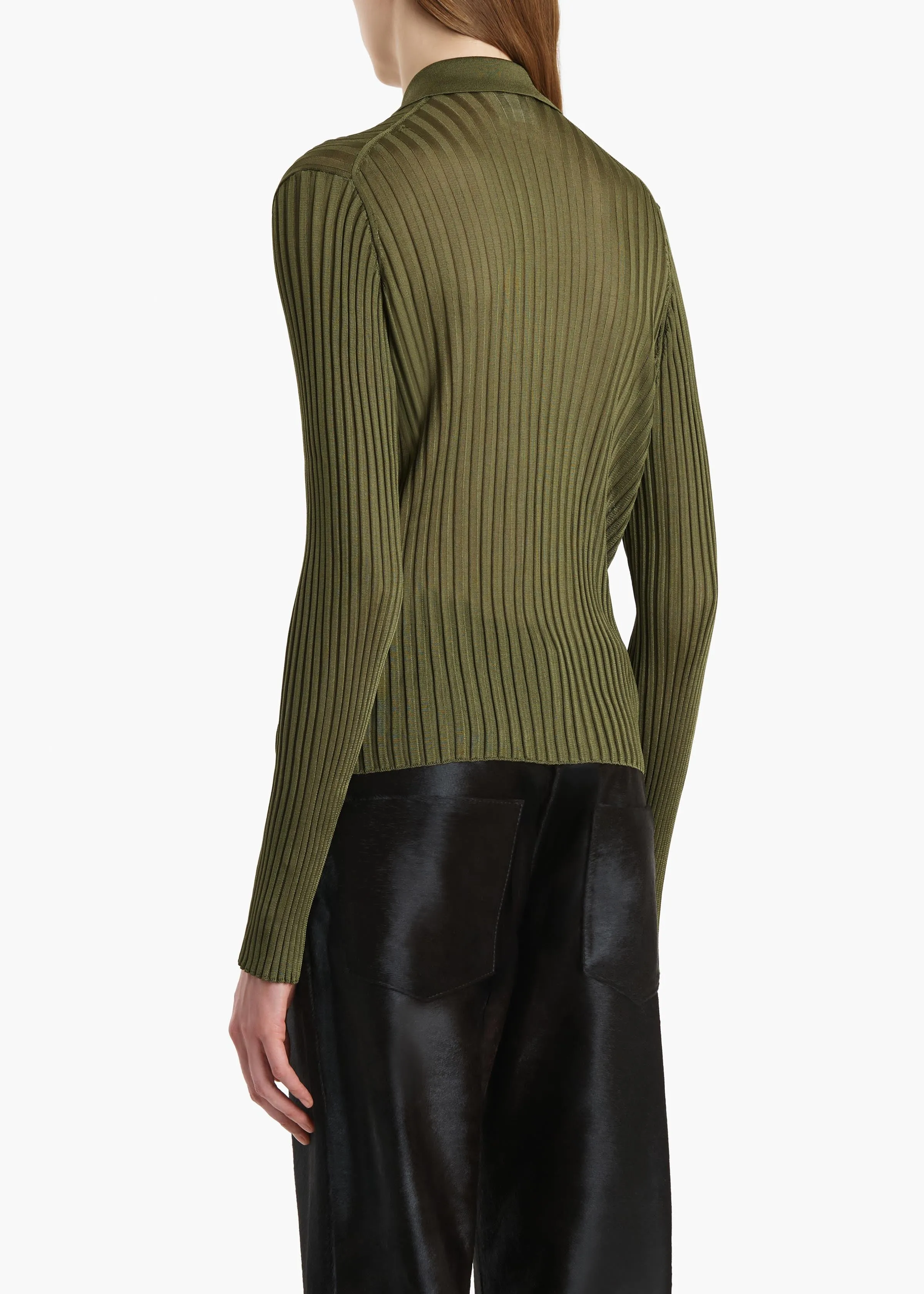 Vin Top in Olive sold by KHAITE product image thumbnail 4