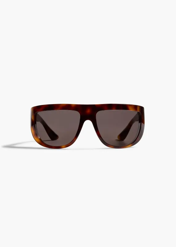 KHAITE x Oliver Peoples 1974C in Dark Mahogany and Brown made by KHAITE