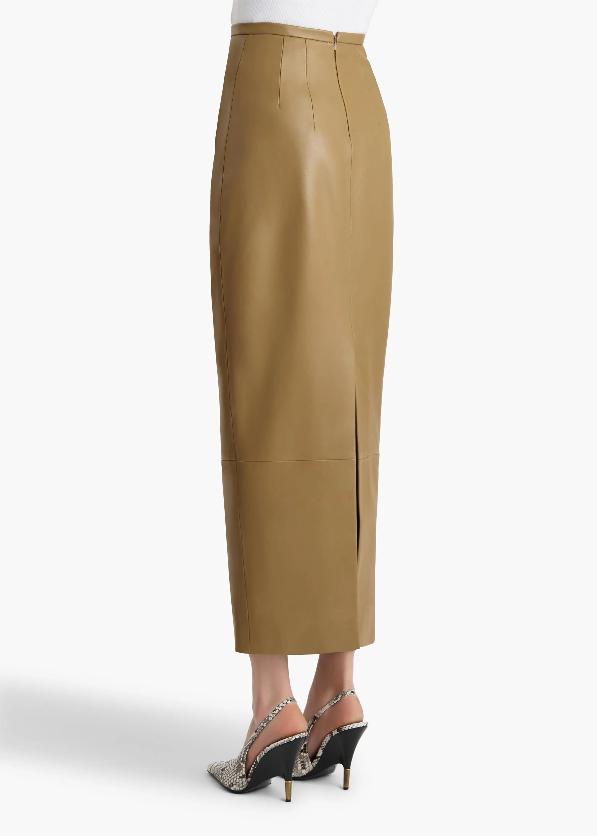 Winton Skirt in Golden Ochre sold by KHAITE product image thumbnail 4